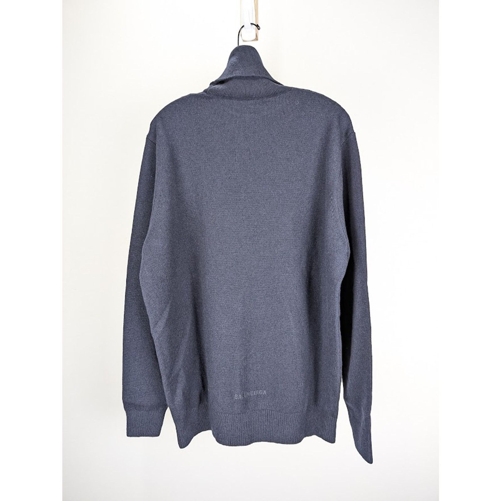 Balenciaga o1rshd1 High-Neck Sweatshirt in Blue Size: 2 Size US M / EU 48-50 / 2 - 9 Thumbnail