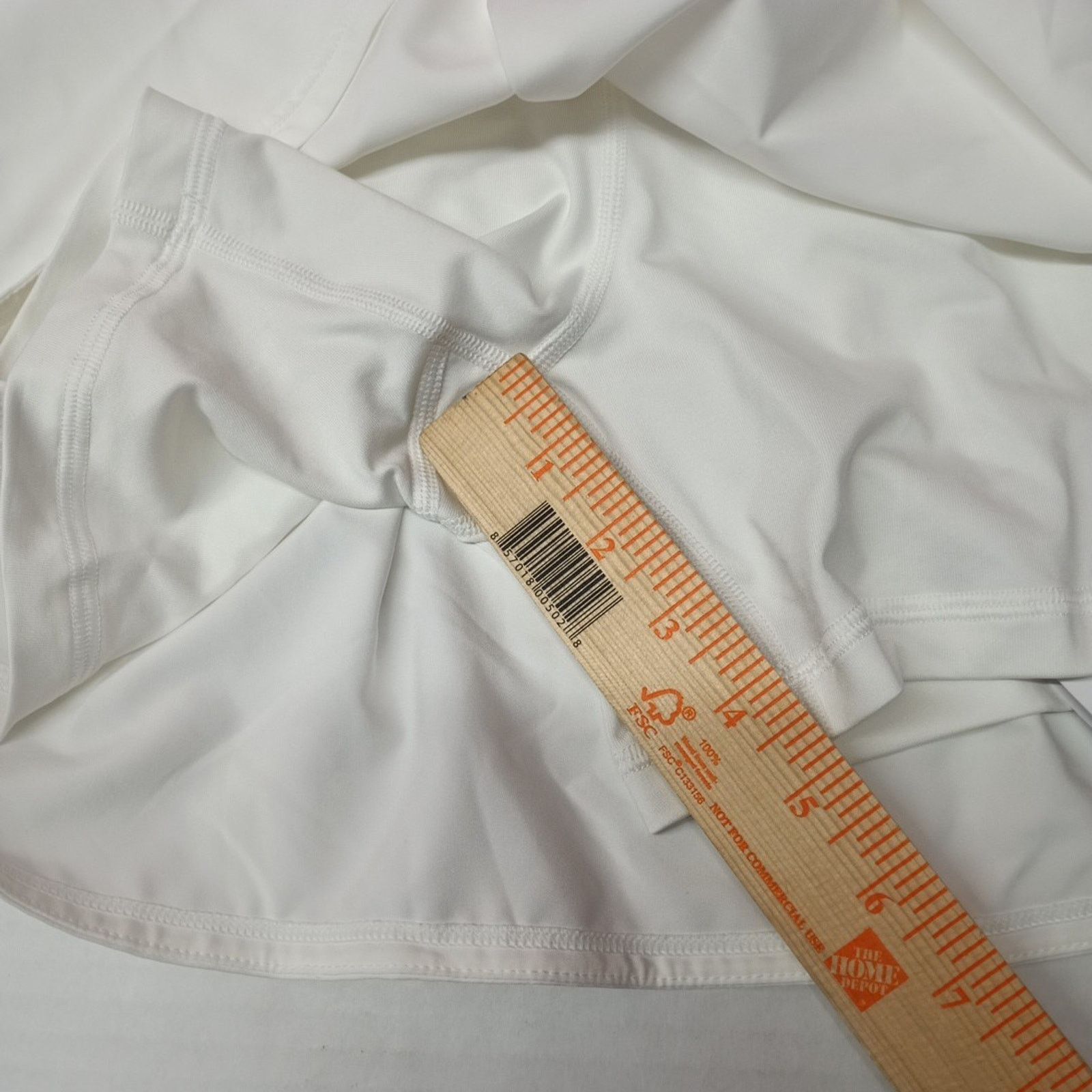 Nike Nike Dri Fit One Women Ultra High-Waisted Skort Size M White Size 29" - 3 Thumbnail
