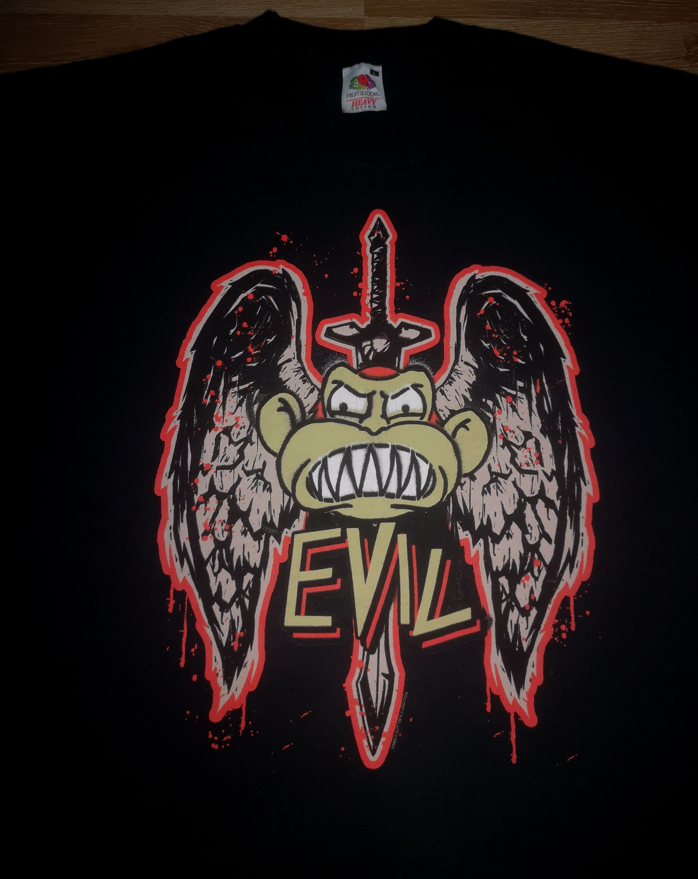 Cartoon Network × Fox Racing × Vintage Vintage Comedy Sitcom Family Guy Evil Monkey Fox Promo Shirt Size US L / EU 52-54 / 3 - 6 Thumbnail