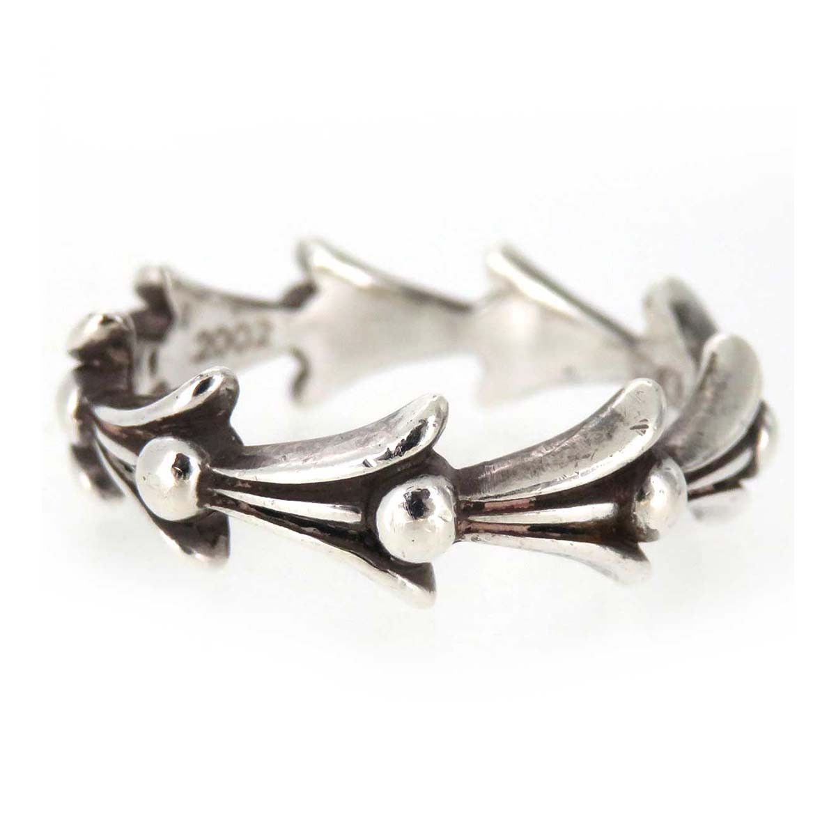 image of Chrome Hearts Crosstail Ring - Size 9 in Silver, Men's