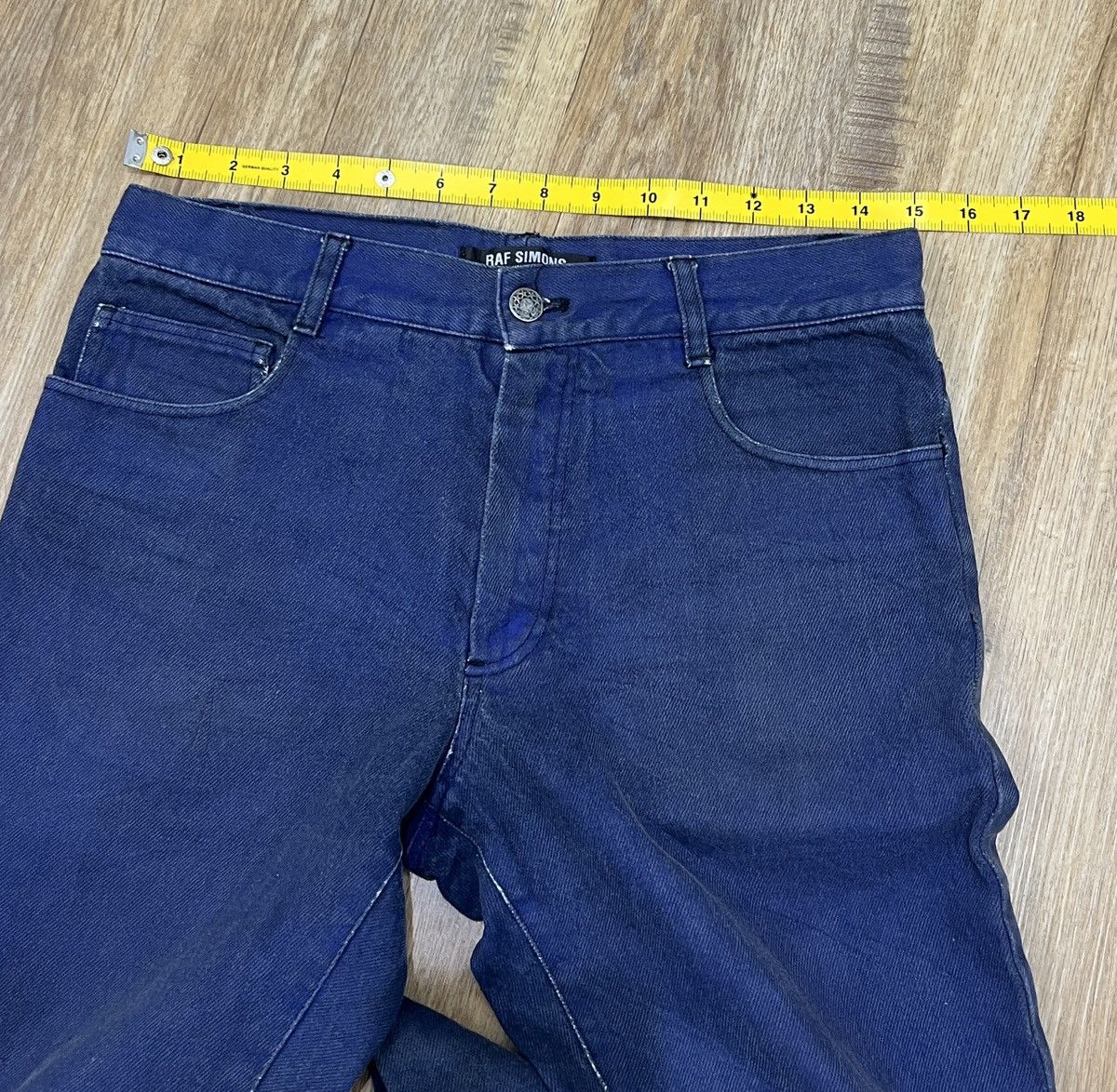 Designer × Japanese Brand × Raf Simons VINTAGE RAF SIMONS AUTUMN WINTER 2005-2006 DESIGNER DENIM Size US 30 / EU 46 - 15 Thumbnail