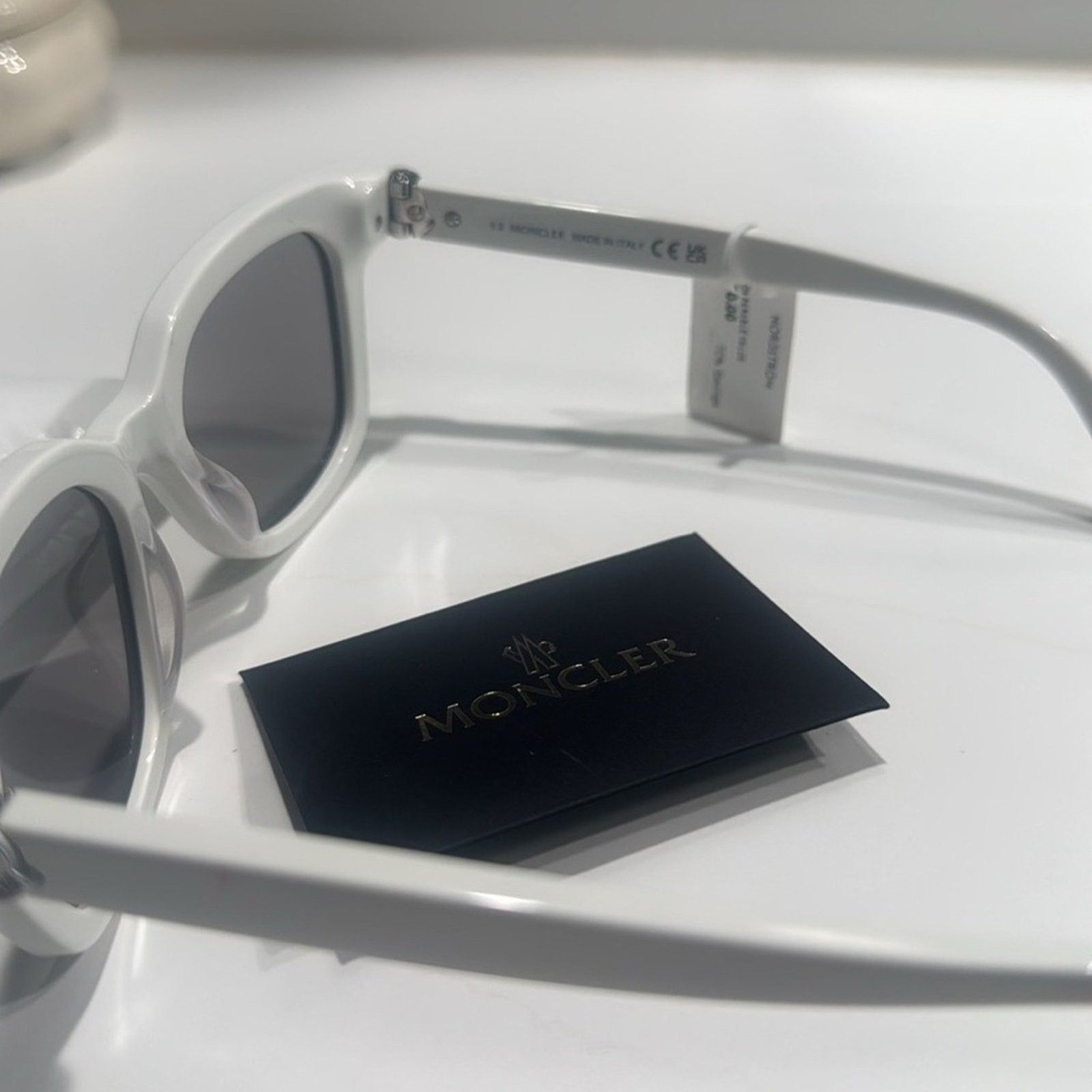 Moncler Moncler Audree 50mm Square Sunglasses White Size ONE SIZE - 7 Thumbnail