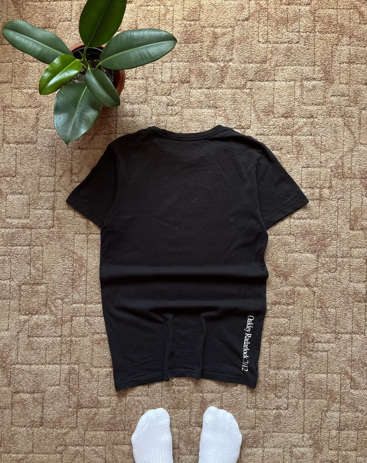 Oakley Vintage Oakley Rare 2012 Radarlock Sunglasses Black Tee Size US M / EU 48-50 / 2 - 4 Thumbnail