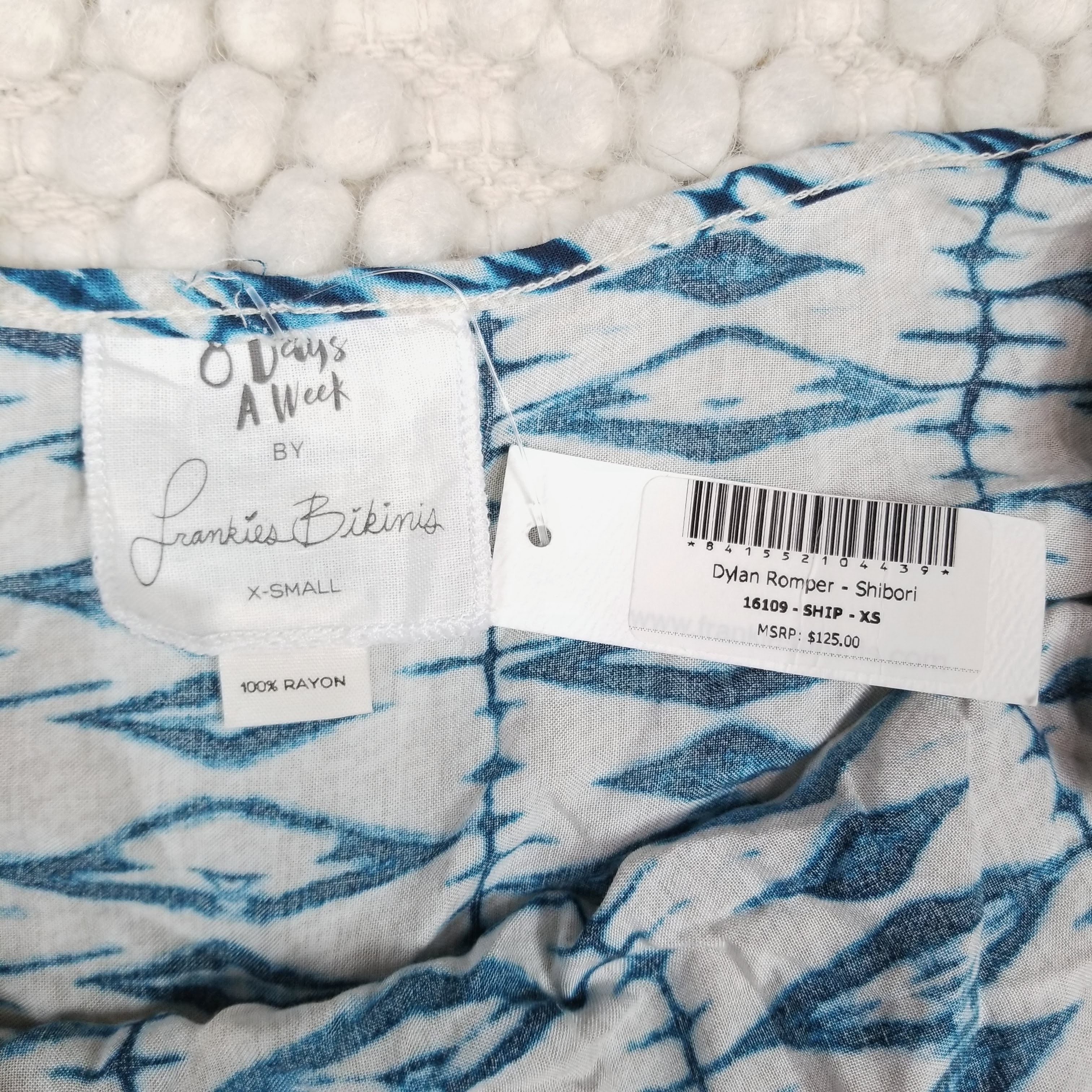 Other NWT Frankies Bikinis 8 Days a Week Dylan Romper Size 26" / US 2 / IT 38 - 3 Thumbnail