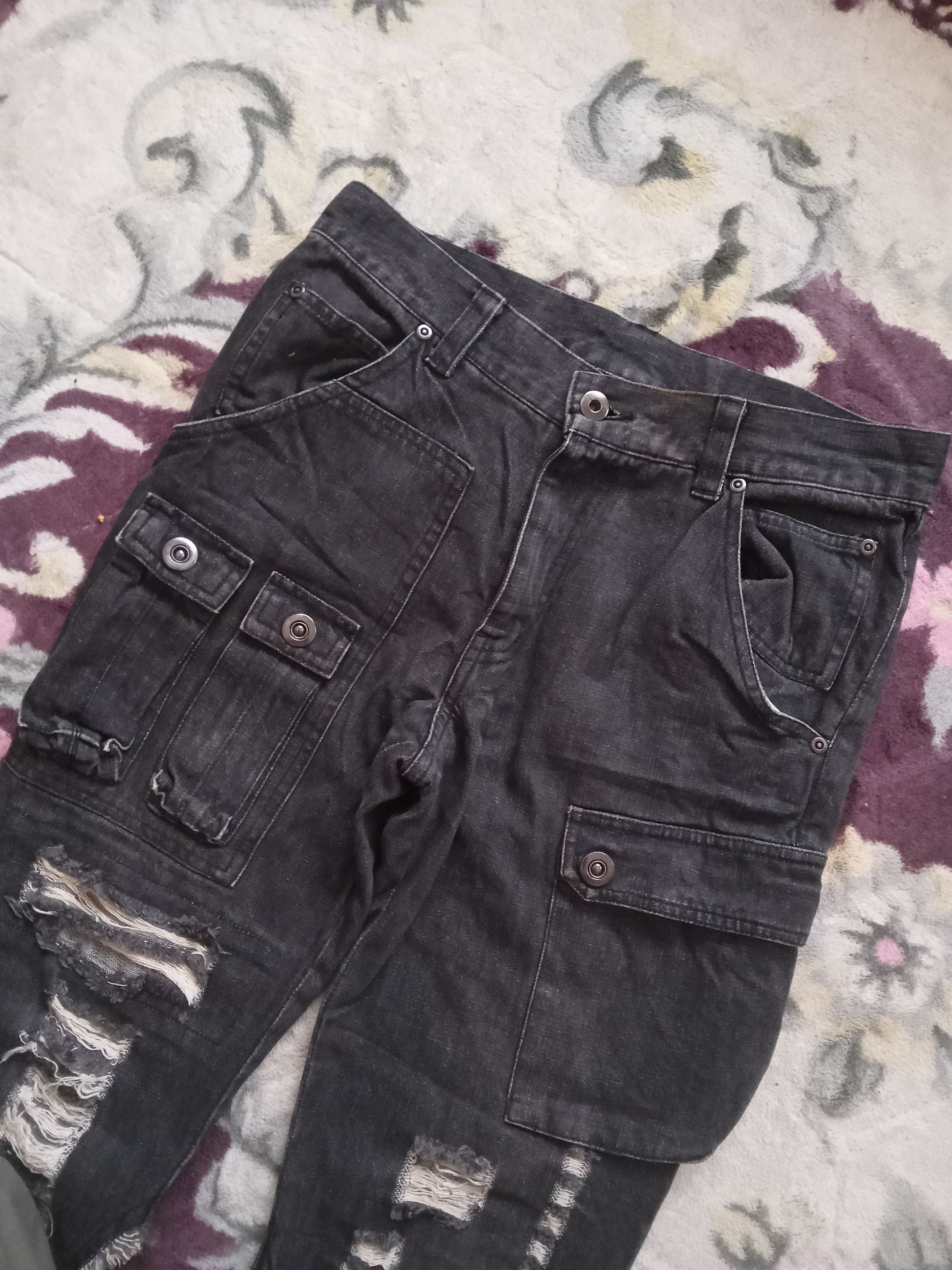 Japanese Brand Rustenburg Homme Rare Design Flare Jeans Size US 30 / EU 46 - 10 Thumbnail