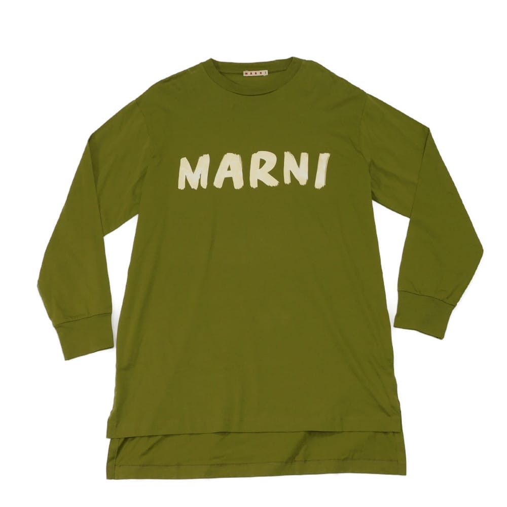Marni Marni MARNI Logo Crewneck Cotton Long Sleeve T Shirt Textile T-Shirts THJE0129PN DUTY FREE for USA Size ONE SIZE - 1 Thumbnail