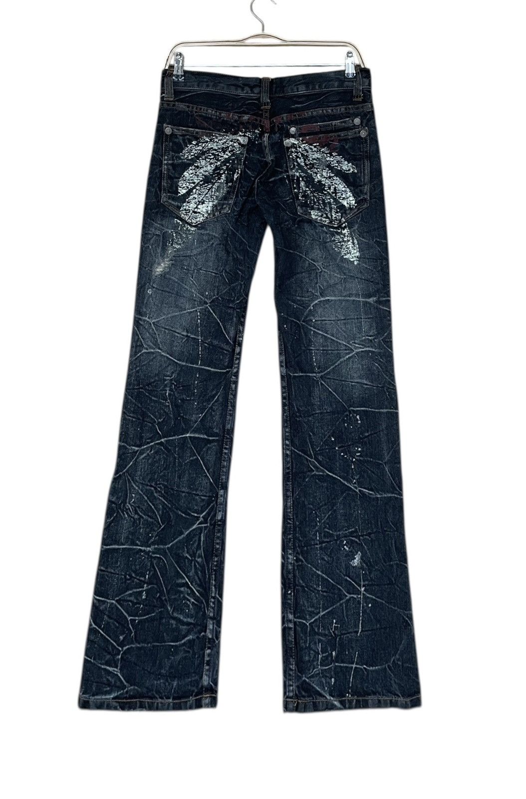 Japanese Brand × Le Grande Bleu (L.G.B.) Vintage Japanese Brand Nylaus Double Waist Jeans 2000s Size US 29 - 2 Thumbnail