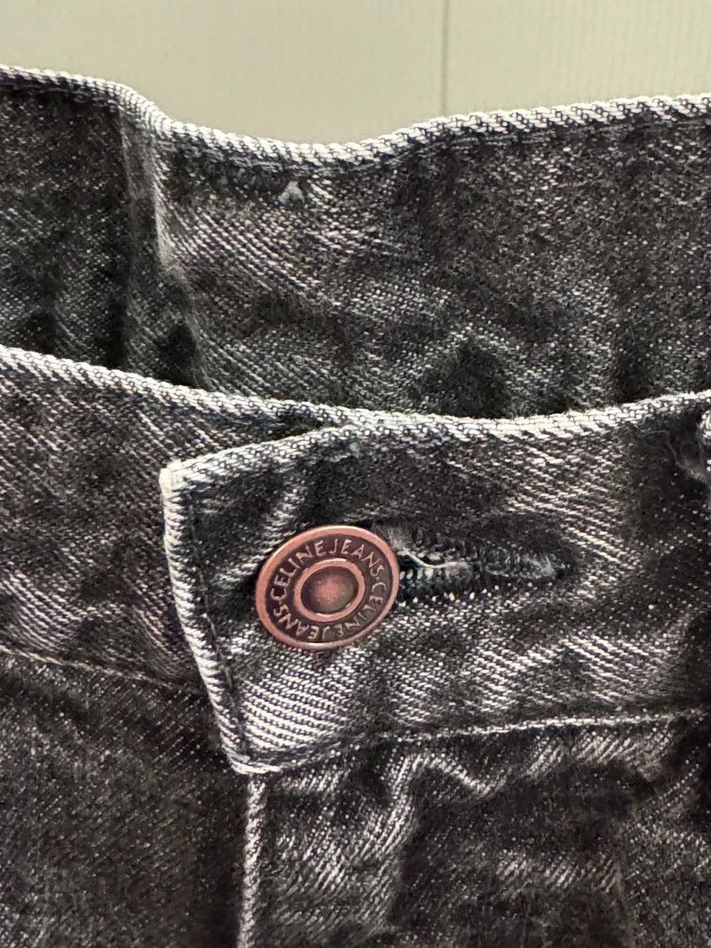 Celine celine wide-leg charcoal denim pants Size US 31 - 3 Thumbnail