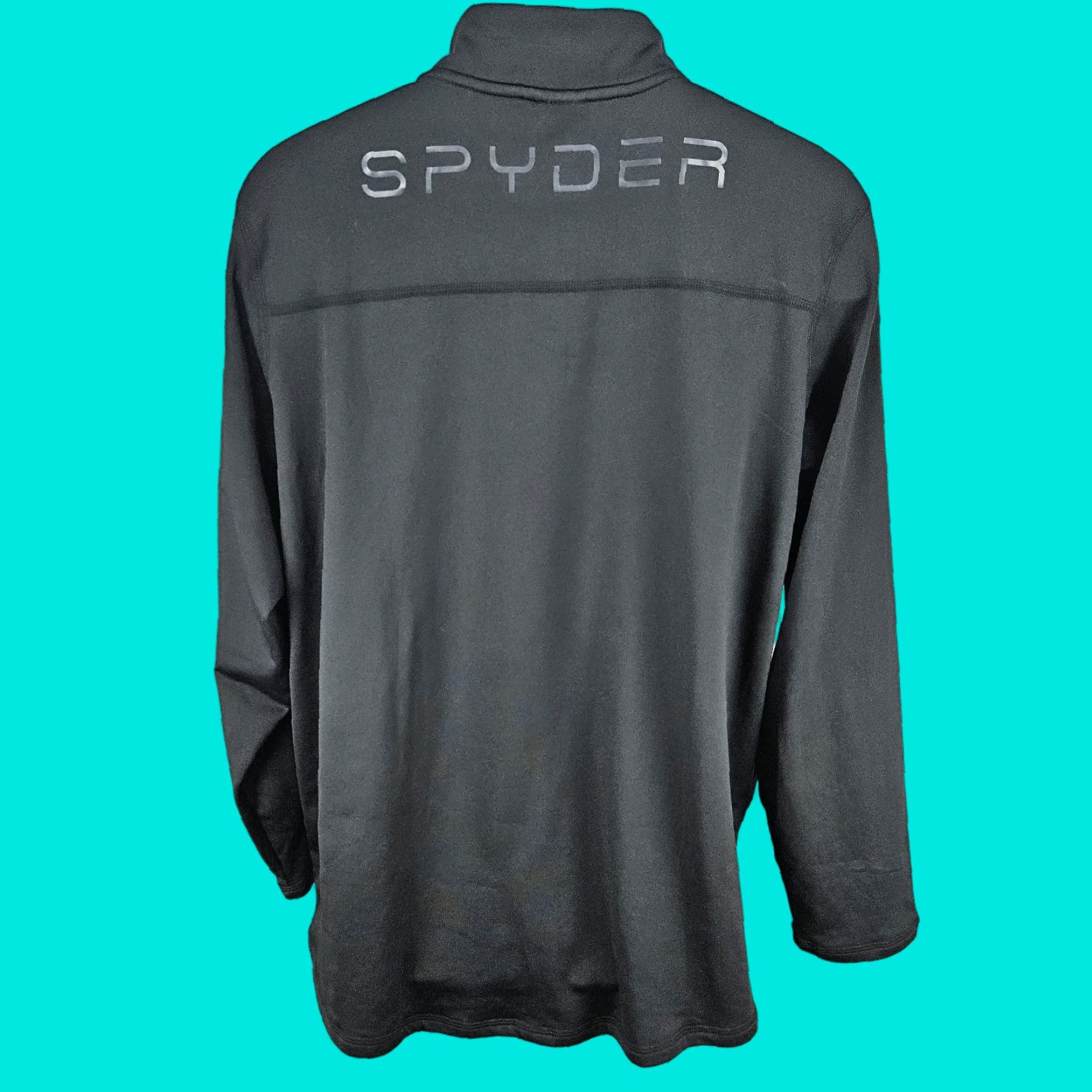 Spyder Spyder Jacket Mens L Black ProWeb 1/4 Zip Pullover Lightweight Stand-Up Collar Zipless? (note: avoid extraneous) Size US L / EU 52-54 / 3 - 1 Thumbnail