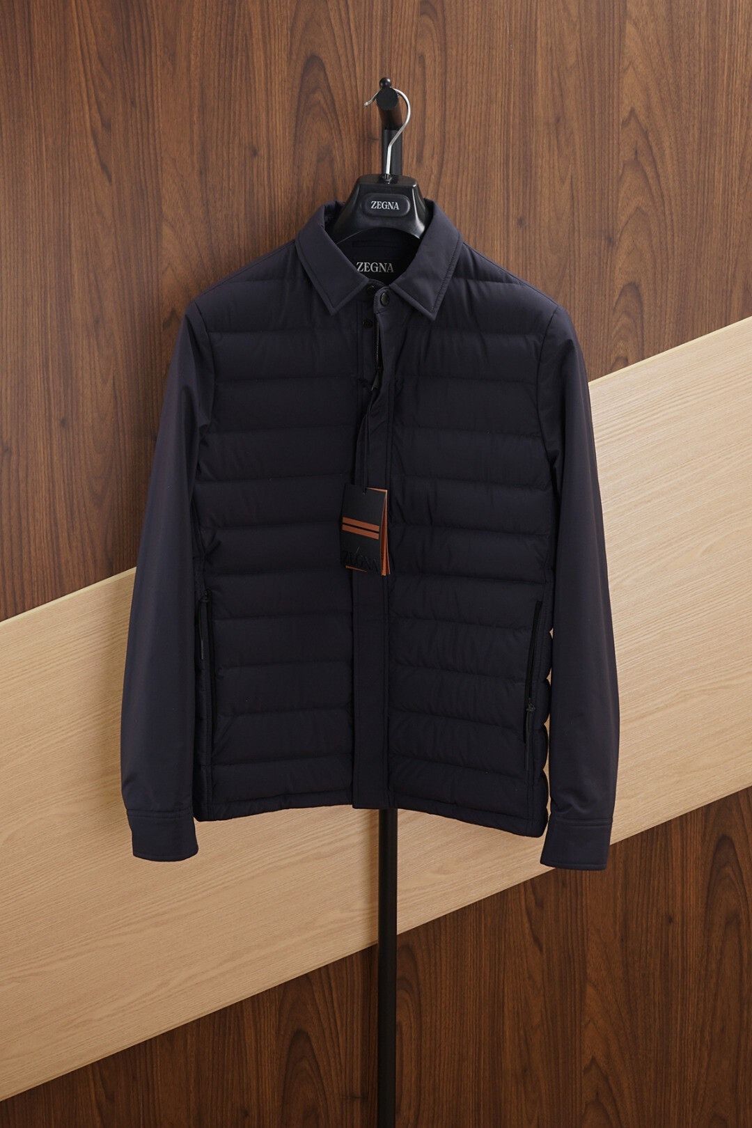 Ermenegildo Zegna ZEGNA Stratos Down Jacket Navy Blue Size US M / EU 48-50 / 2 - 1 Thumbnail