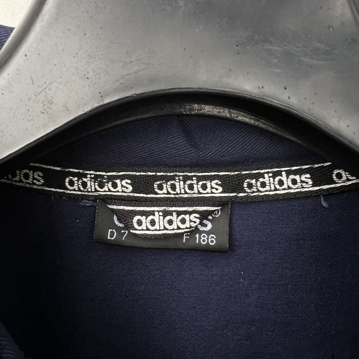 Adidas Adidas Vintage 90s Big Trifold Drill Top Jacket Size US L / EU 52-54 / 3 - 3 Thumbnail