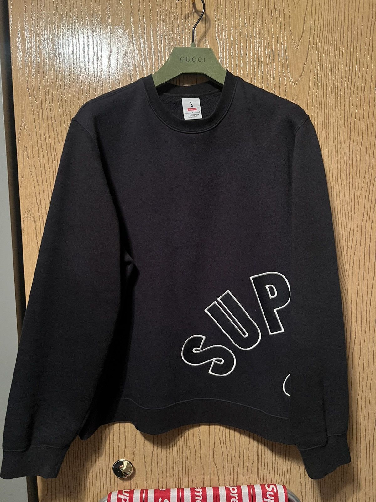 Nike × Supreme Nike Supreme Arc Crewneck Sz L | Grailed 