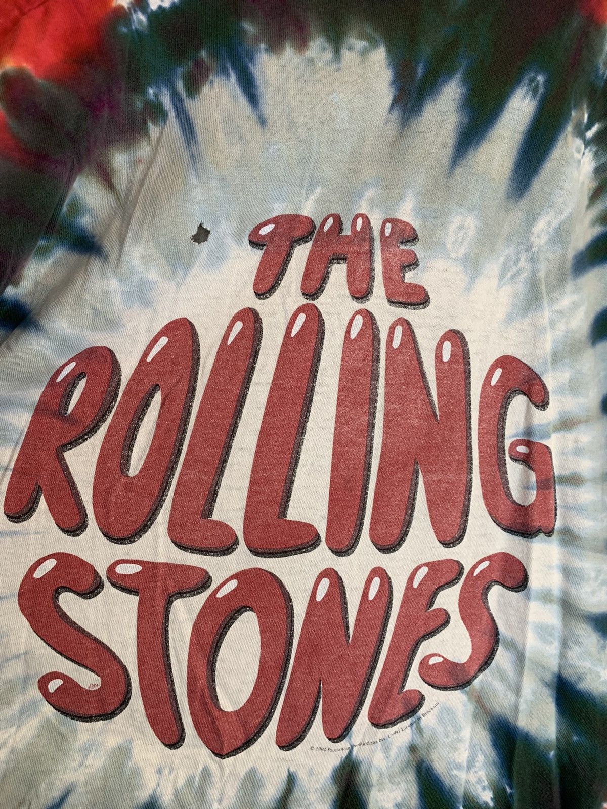 Band Tees *RARE* Vintage 1994 Rolling Stones Thrashed Tie-Dye T-Shirt Size US XL / EU 56 / 4 - 4 Thumbnail