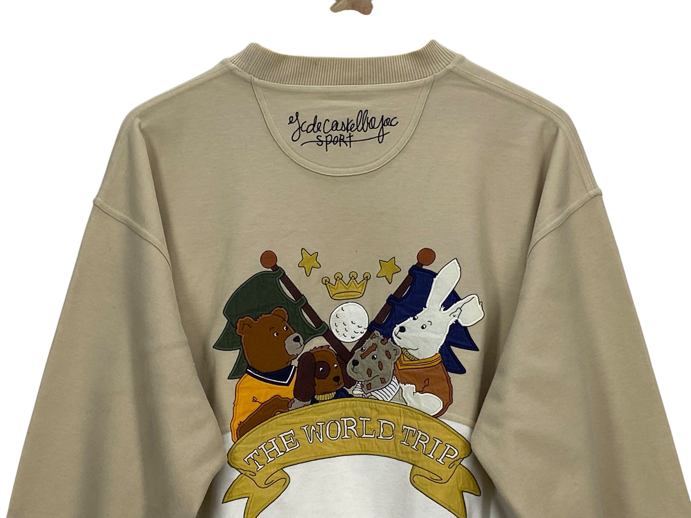 Jean Charles De Castelbajac Castelbajac Sweatshirt Embroided Spellout Pullover Size US S / EU 44-46 / 1 - 5 Thumbnail