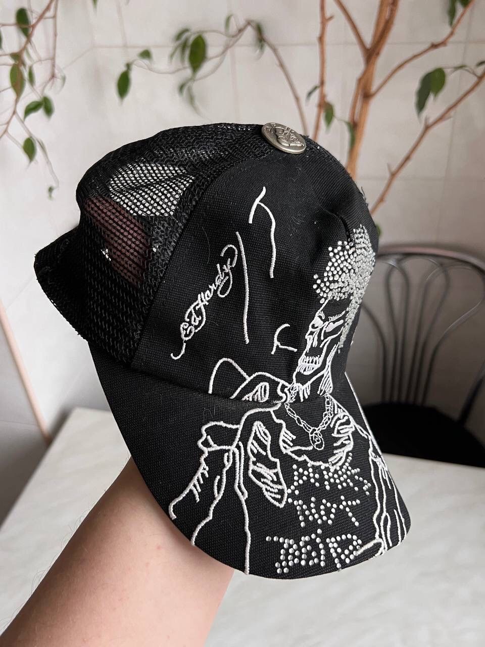 Ed Hardy × Vintage Vintage Y2K Ed Hardy Cristian Audigier Streetwear Hat Cap Size ONE SIZE - 13 Thumbnail