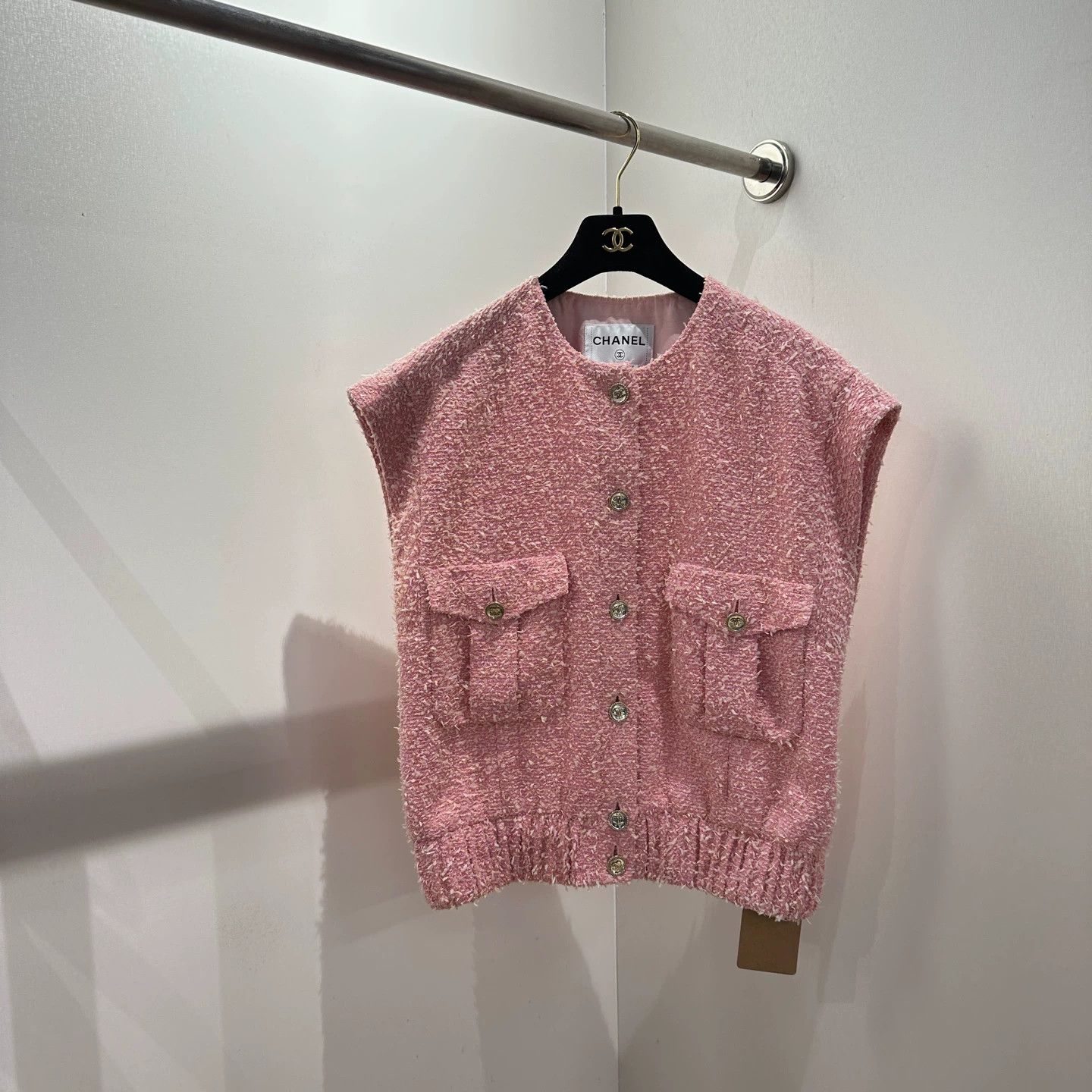 Chanel Chanel women's may206 tweed double pocket cotton vest 38 Size S / US 4 / IT 40 - 1 Thumbnail