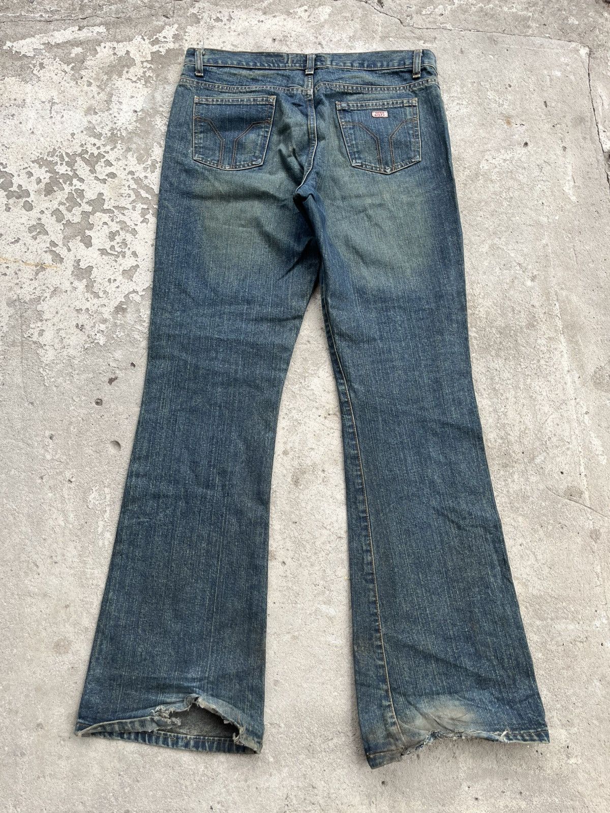 Miss Sixty Flared Miss Sixty Dirty Faded Denim Pants Jeans Y2K Japanese Size 32" / US 10 / IT 46 - 11 Thumbnail