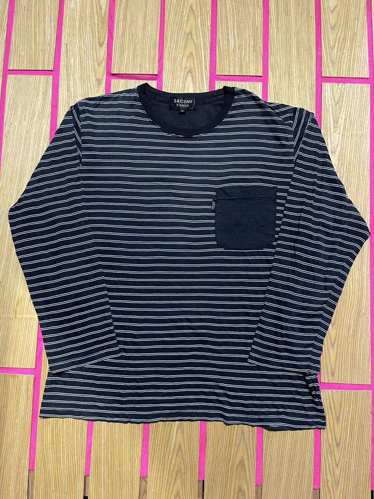 Y's Y'saccs Sacsny by yohji yamamoto striped long sleeve Size US M / EU 48-50 / 2 - 1 Thumbnail