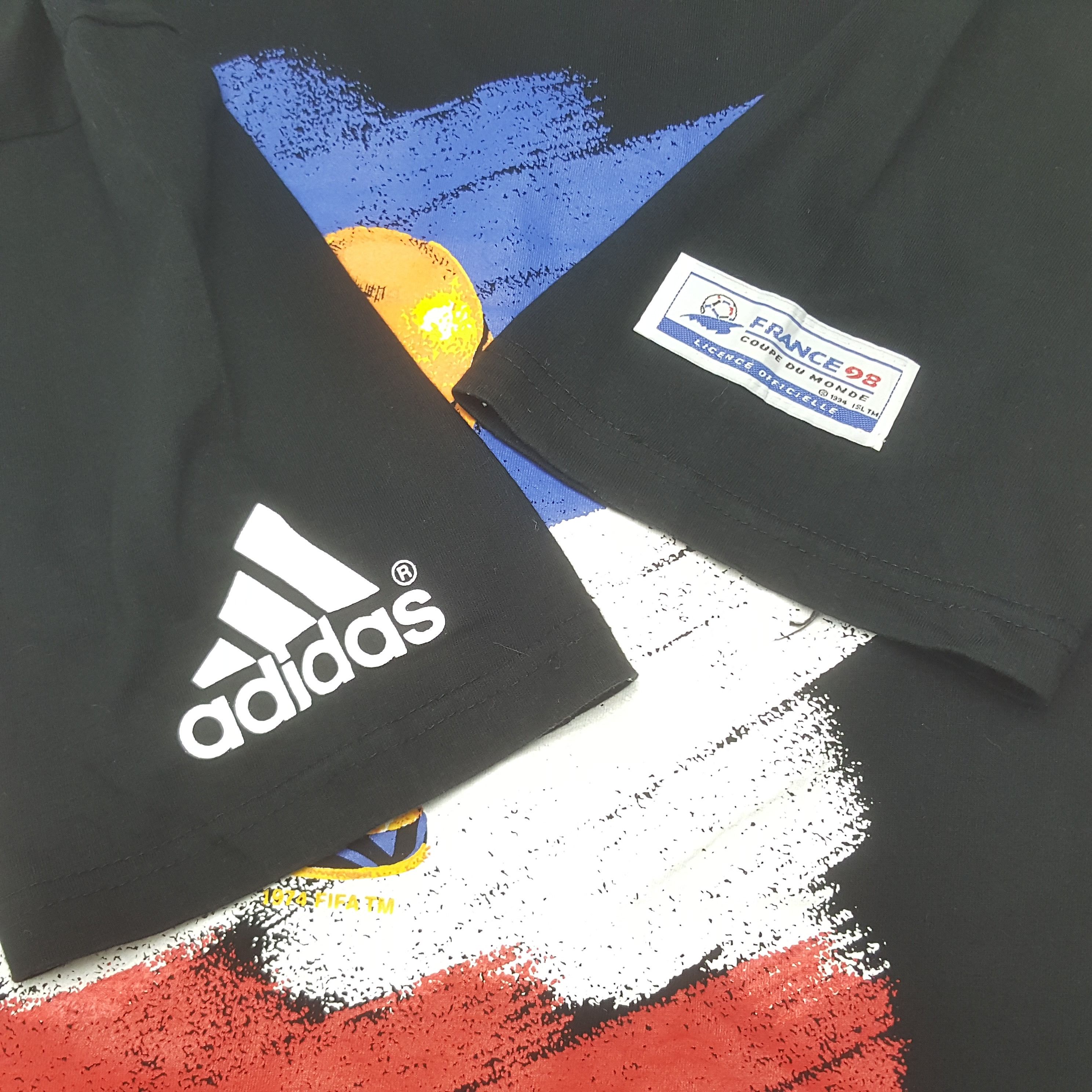 Adidas Adidas France World Cup 1998 Tshirt Size US L / EU 52-54 / 3 - 6 Thumbnail