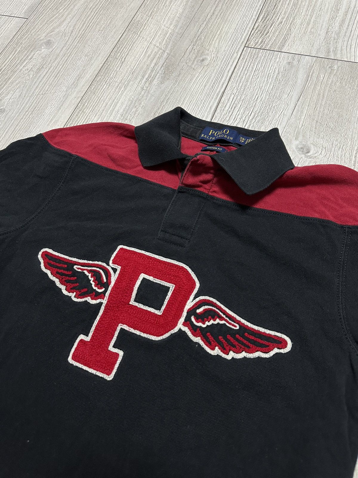 USA Olympics POLO Ralph Lauren Flying Wings "P" Varsity Custom Fit Shirt Size US XS / EU 42 / 0 - 3 Thumbnail