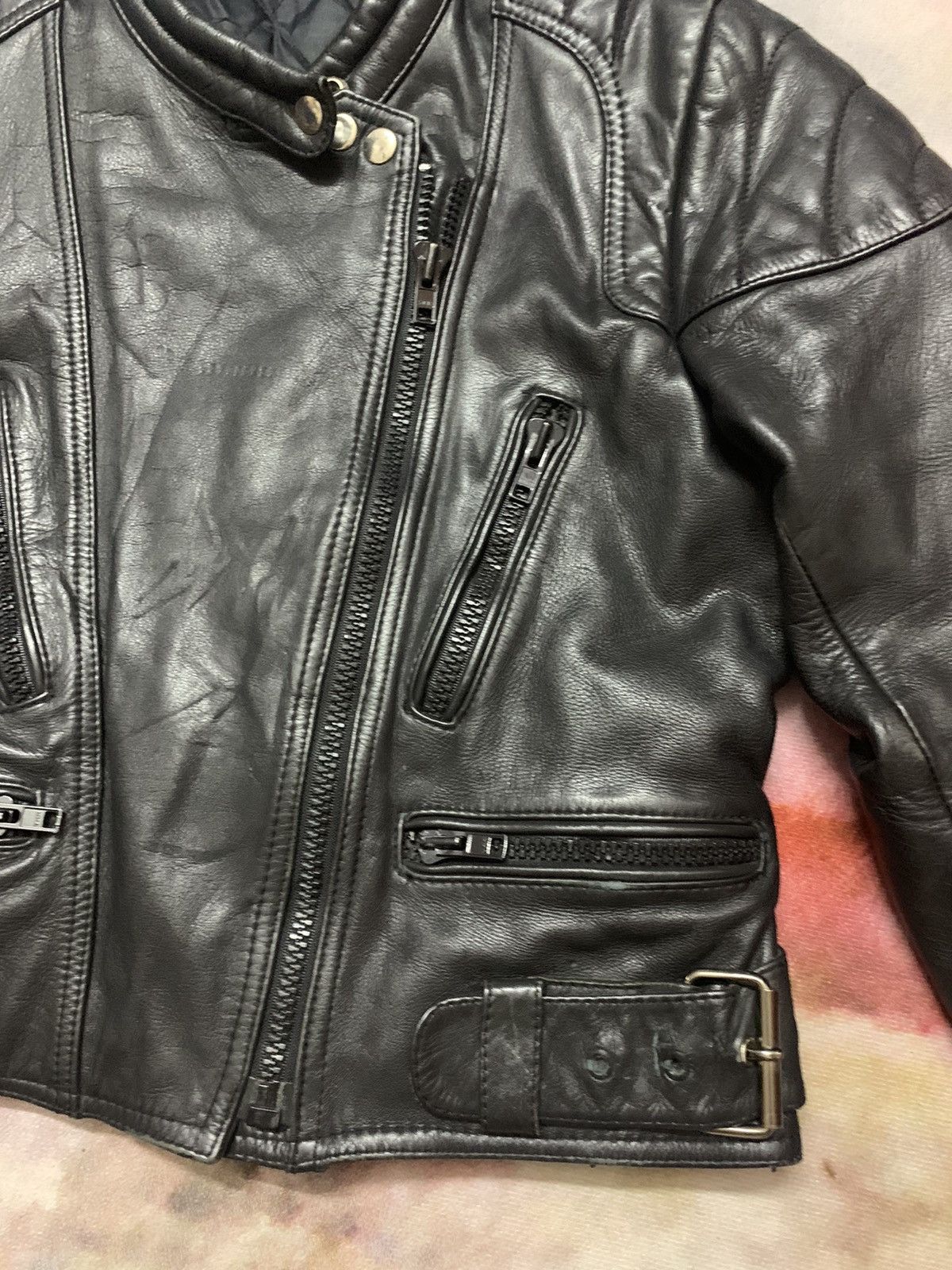 Vintage Biker Leather Cafe Racer Jacket Size US S / EU 44-46 / 1 - 6 Thumbnail