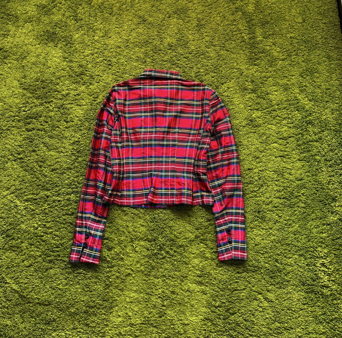 Polo Ralph Lauren × Ralph Lauren × Vintage Ralph Lauren 100% silk tartan blouse shirt Size M / US 6-8 / IT 42-44 - 2 Thumbnail