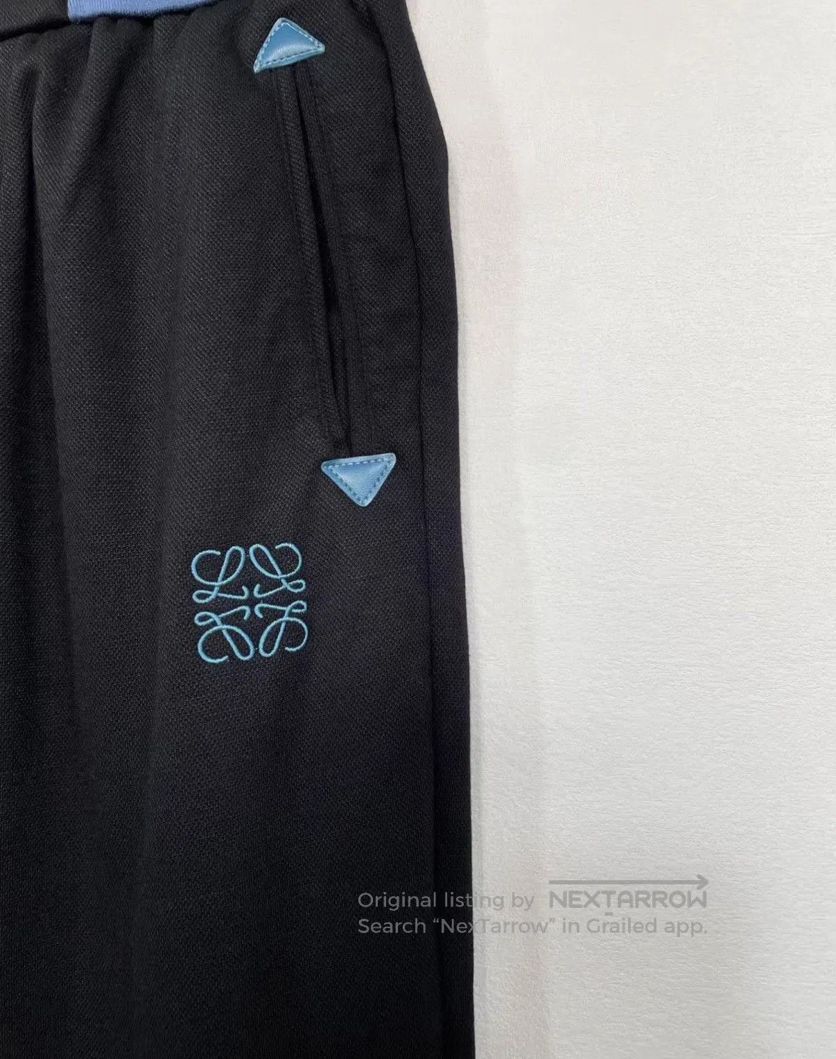 Loewe Black Sweatpants with Blue Accents Size 36. Size US 36 / EU 52 - 3 Thumbnail