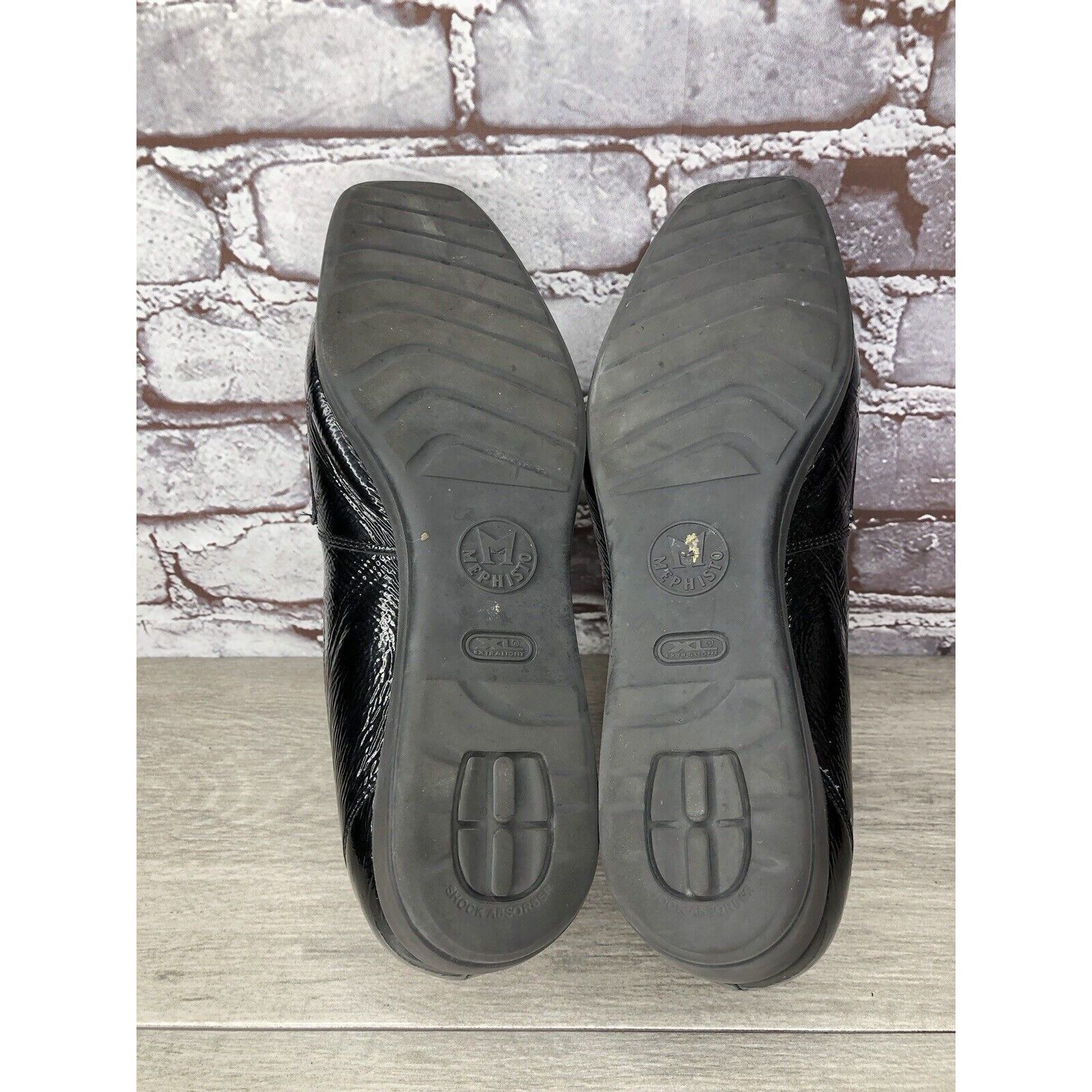 Mephisto Mephisto Air Jet Black Patent Leopard Print Penny Wedge Shoe Size US 11 / IT 41 - 9 Thumbnail