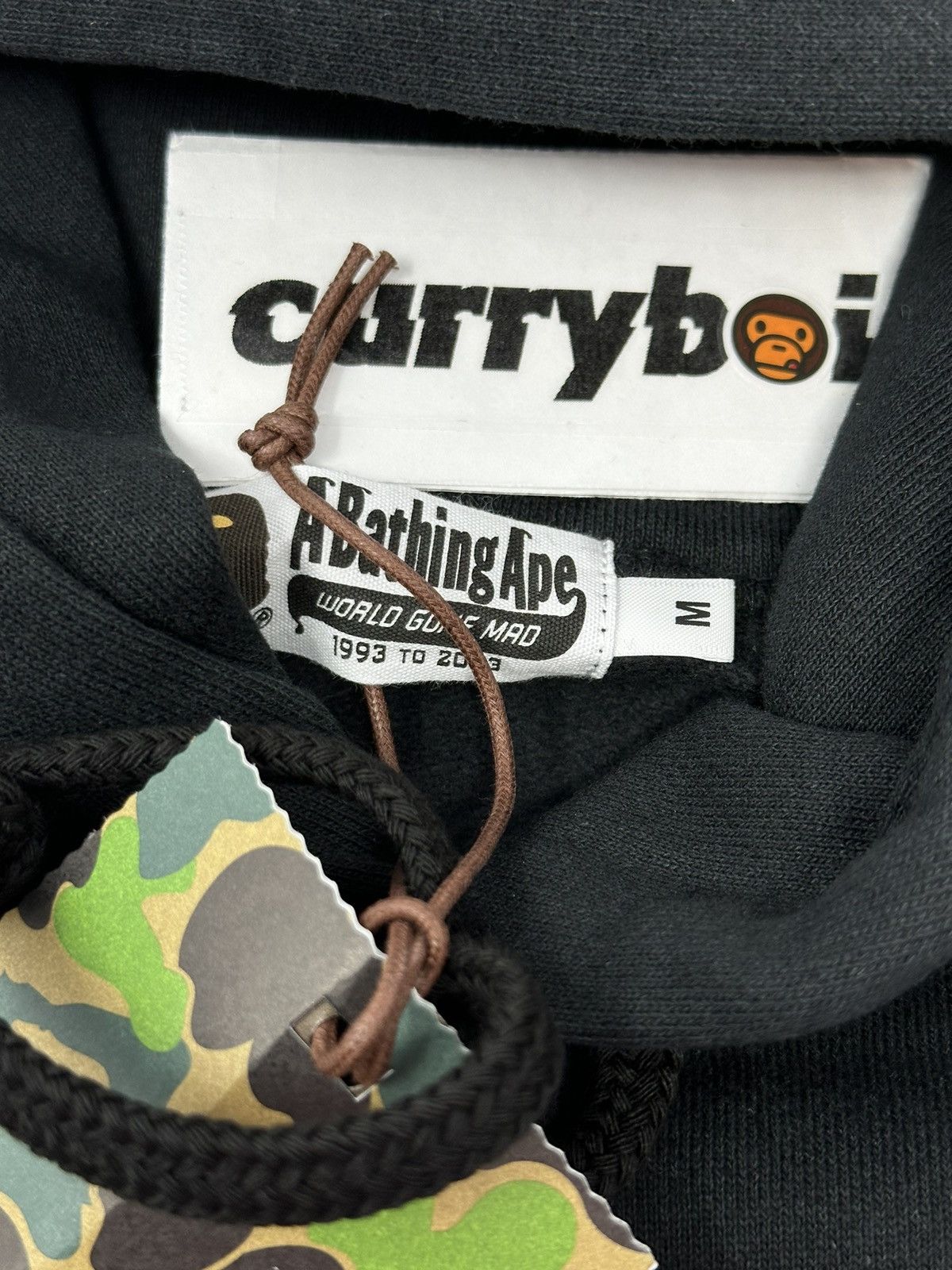 Bape SALE🔥BAPE Embroidery Loose Fit Pullover Hoodie Black Size US M / EU 48-50 / 2 - 5 Thumbnail