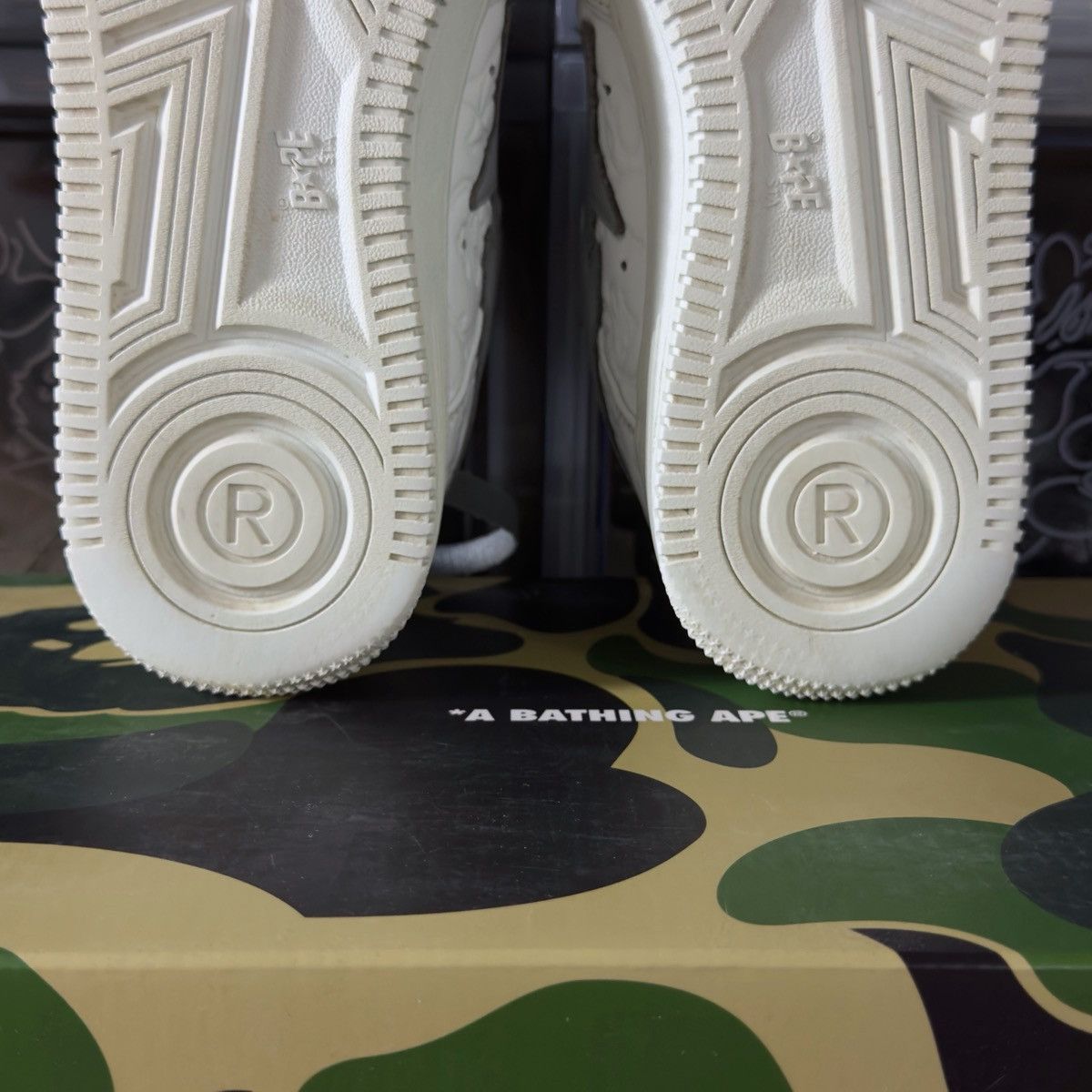 Bape A Bathing Ape Bapesta #3 Line Camo White 2023 Size US 8.5 / EU 41-42 - 14 Thumbnail