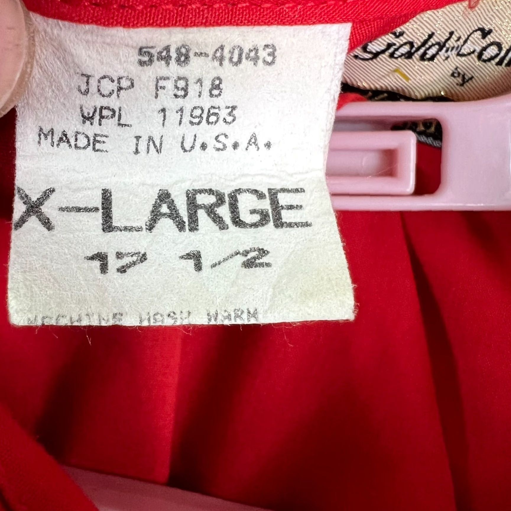 Armani VINTAGE Karman Western Pearl Snap Button-Up Shirt Mens XL Red Short Sleeve Size US XL / EU 56 / 4 - 6 Thumbnail