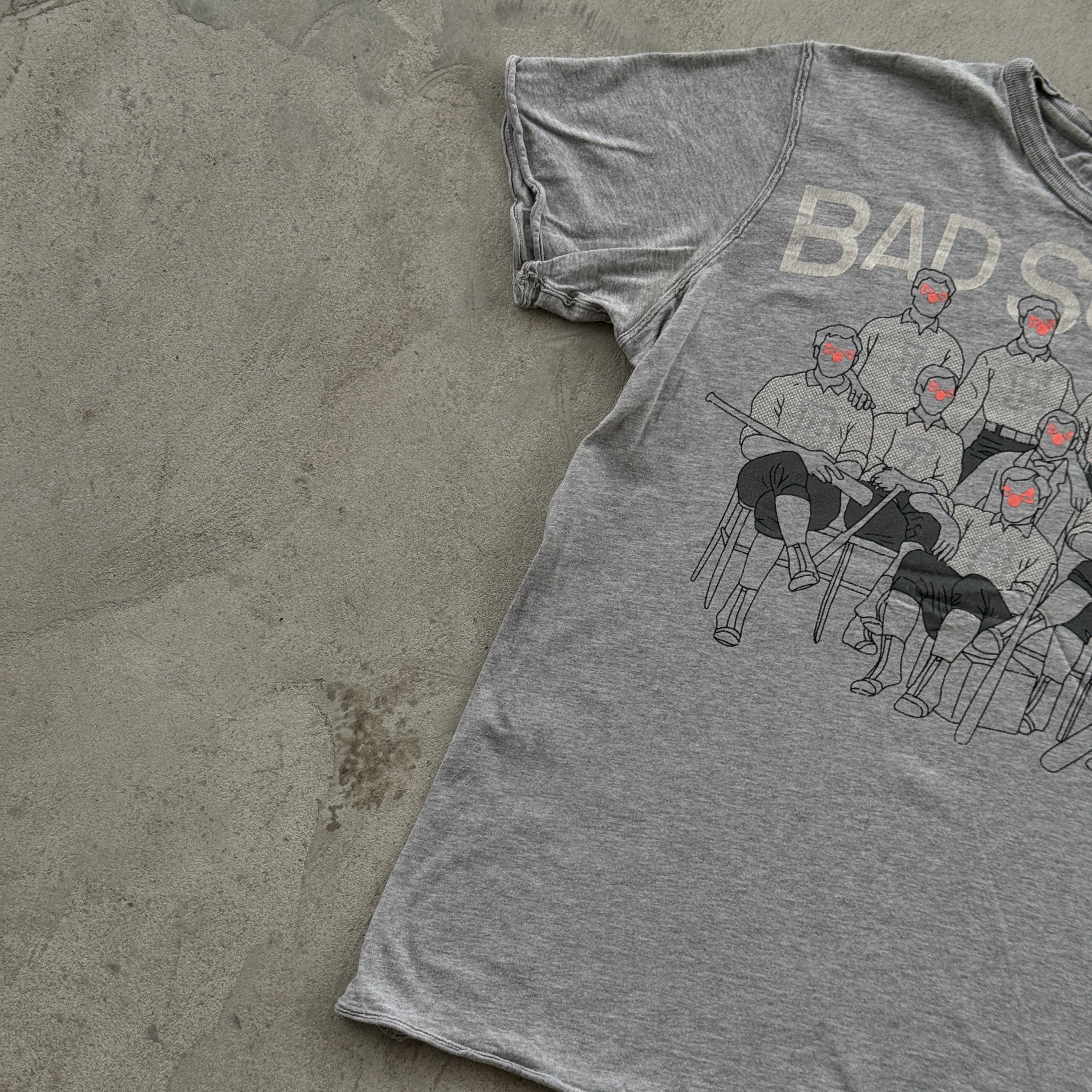 Diesel Diesel Bad Society Vintage Grey Graphic Distress T Shirt Size US L / EU 52-54 / 3 - 3 Thumbnail