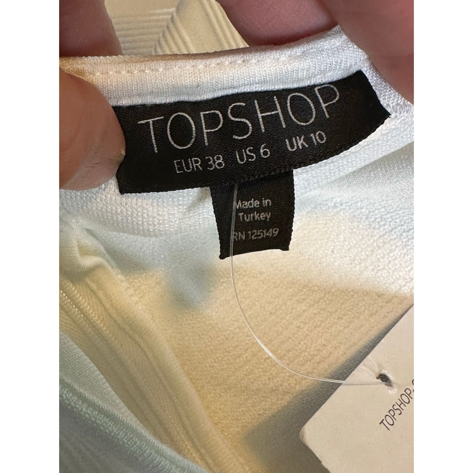 Topshop TOPSHOP white bandage skater mini dress size 6 Size M / US 6-8 / IT 42-44 - 3 Thumbnail