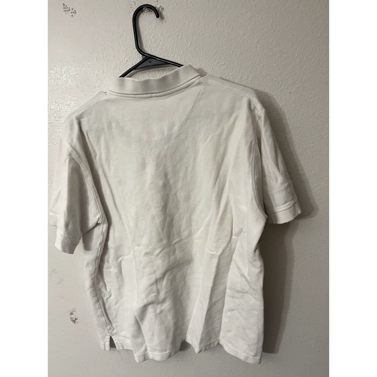 Beverly Hills Polo Club Beverly Hills Polo Club Polo Shirt Men Large White Solid Short Sleeve Collared Polo Club Men's L White Casual Golf Size US L / EU 52-54 / 3 - 3 Thumbnail
