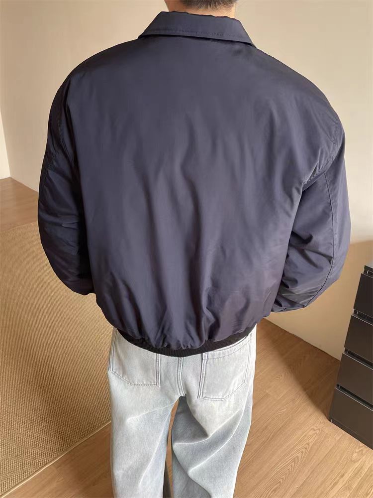 Japanese Brand × Vintage Vintage navy blue flight jacket short jacket Size US M / EU 48-50 / 2 - 4 Thumbnail