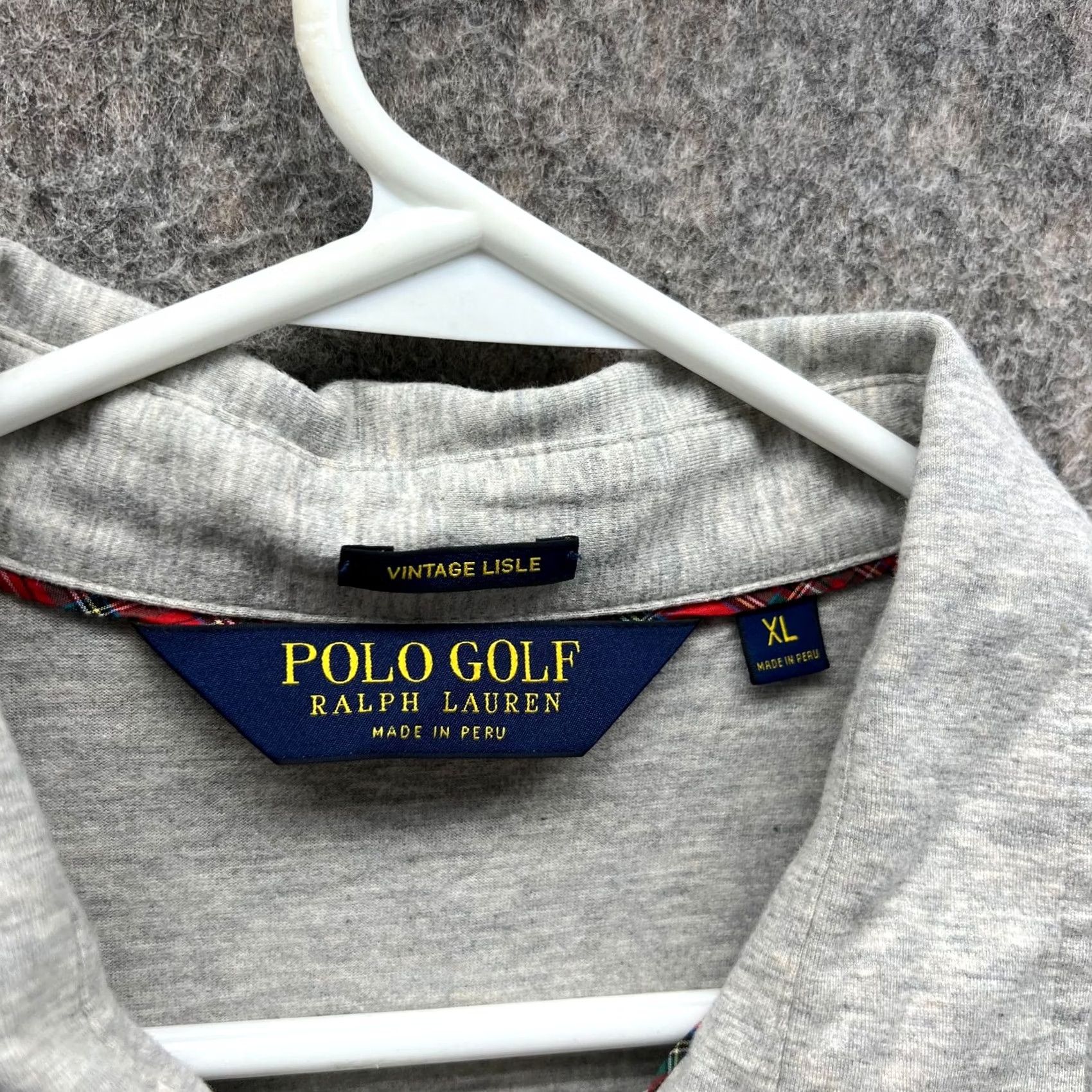 Ralph Lauren VINTAGE Ralph Lauren Golf Polo Shirt Men XL Gray Lisle USGA Small* Size US L / EU 52-54 / 3 - 4 Thumbnail