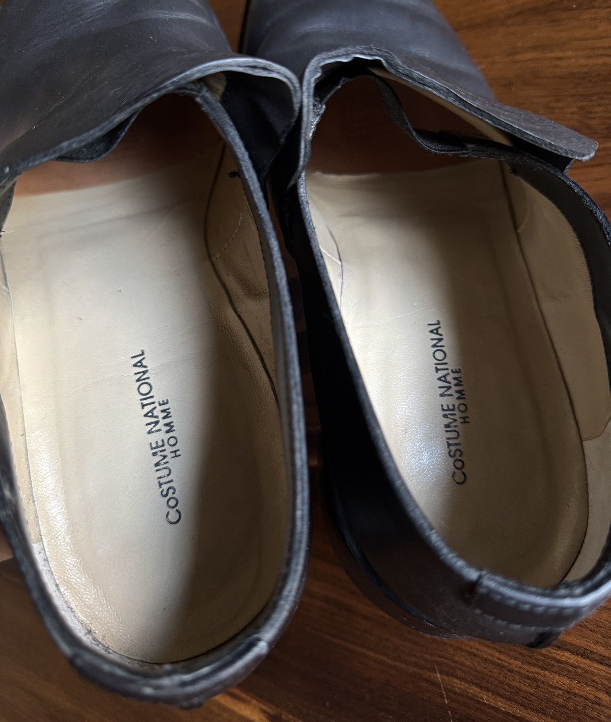 Costume National Costume National Black Leather Shoes Size US 9 / EU 42 - 8 Thumbnail