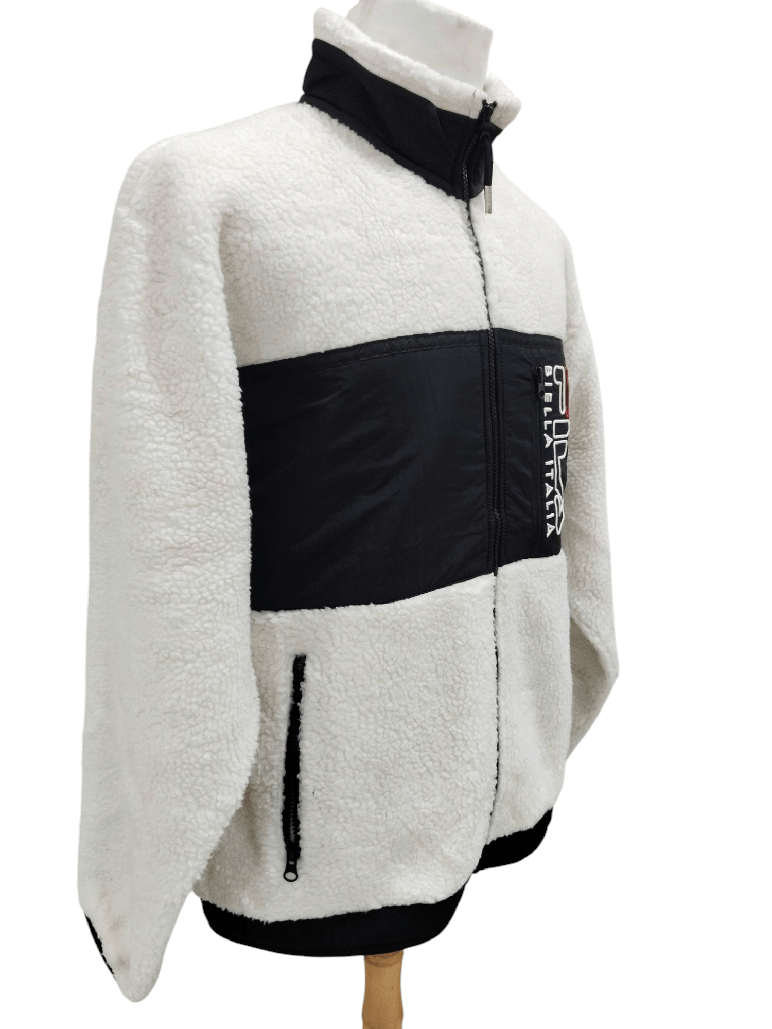 Fila × Vintage Fila Zipper Big Logo Fleece Jacket Size US XL / EU 56 / 4 - 3 Thumbnail