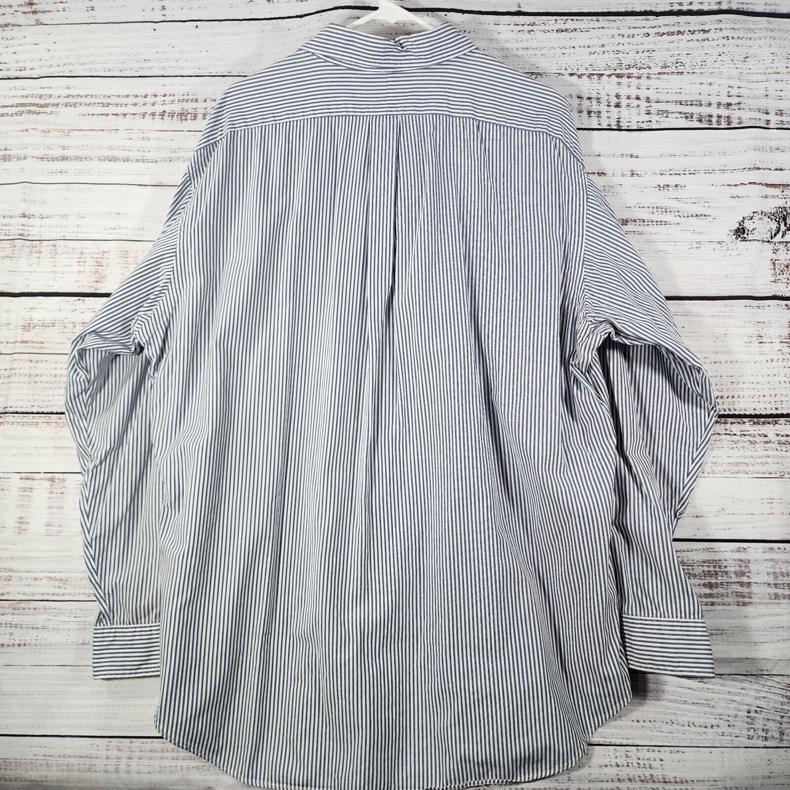 Ralph Lauren Ralph Lauren 17.5-36 Yarmouth Pinpoint Oxford Shirt Blu/Wht Size US XL / EU 56 / 4 - 2 Thumbnail