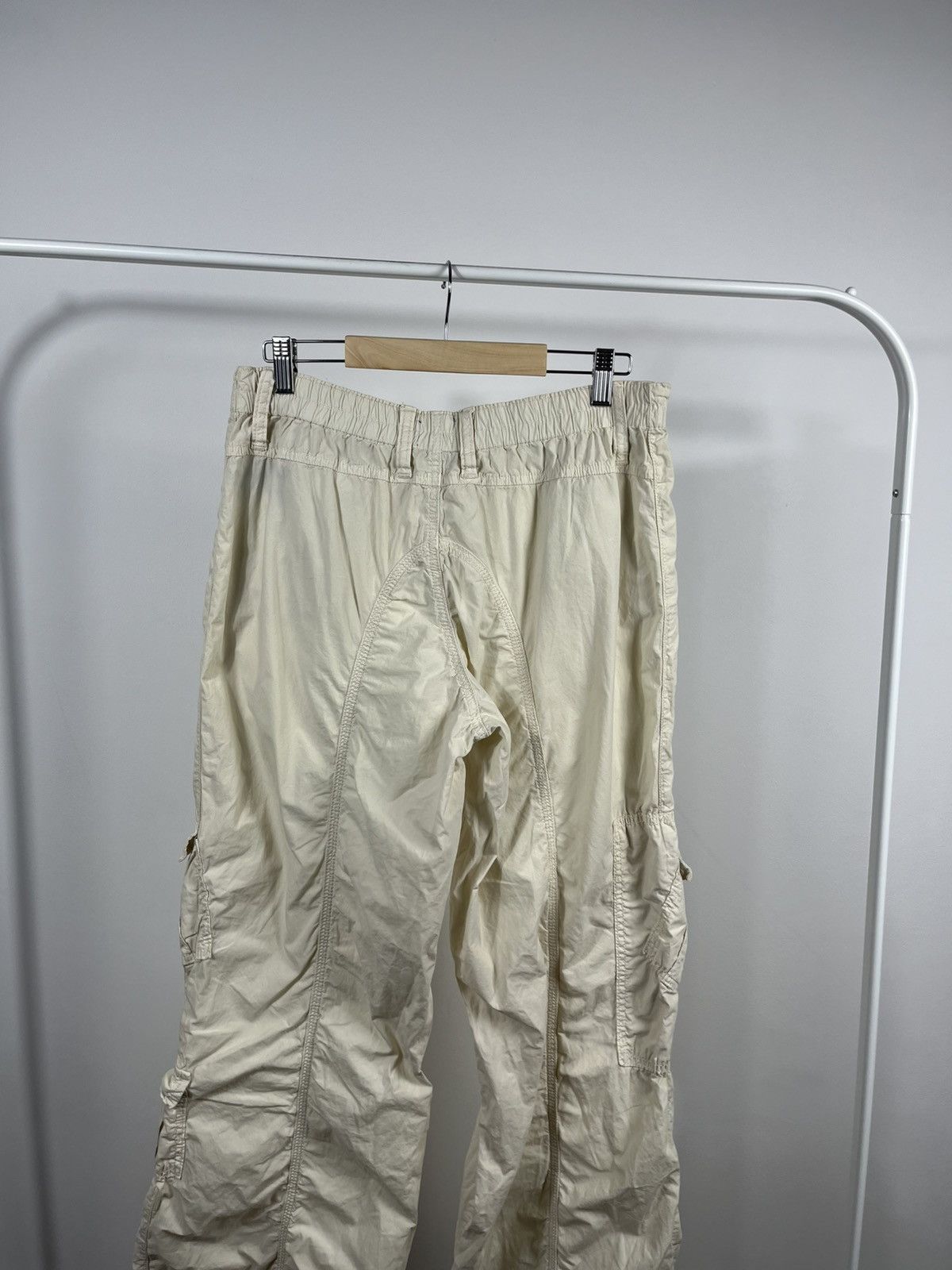 Bdg BDG Baggy Cargo Pants Cream Y2K Streetwear Size 32" / US 10 / IT 46 - 12 Thumbnail