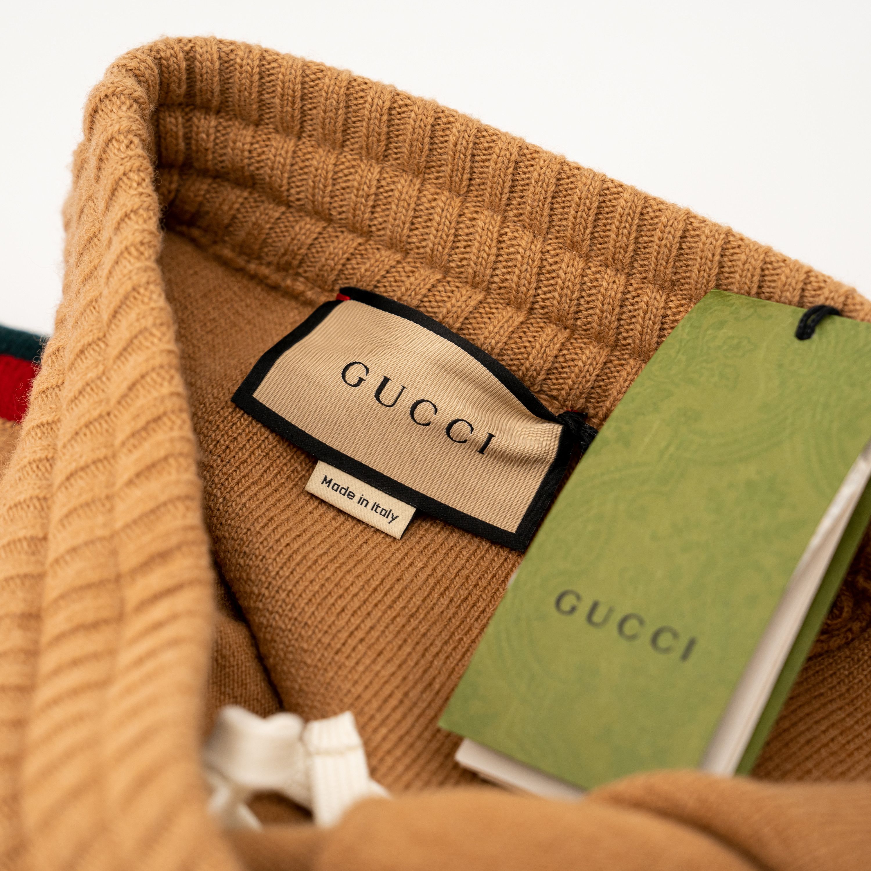Gucci XS - Gucci Wool Pants Tan Brown Red Green Web Size US 28 / EU 44 - 8 Thumbnail
