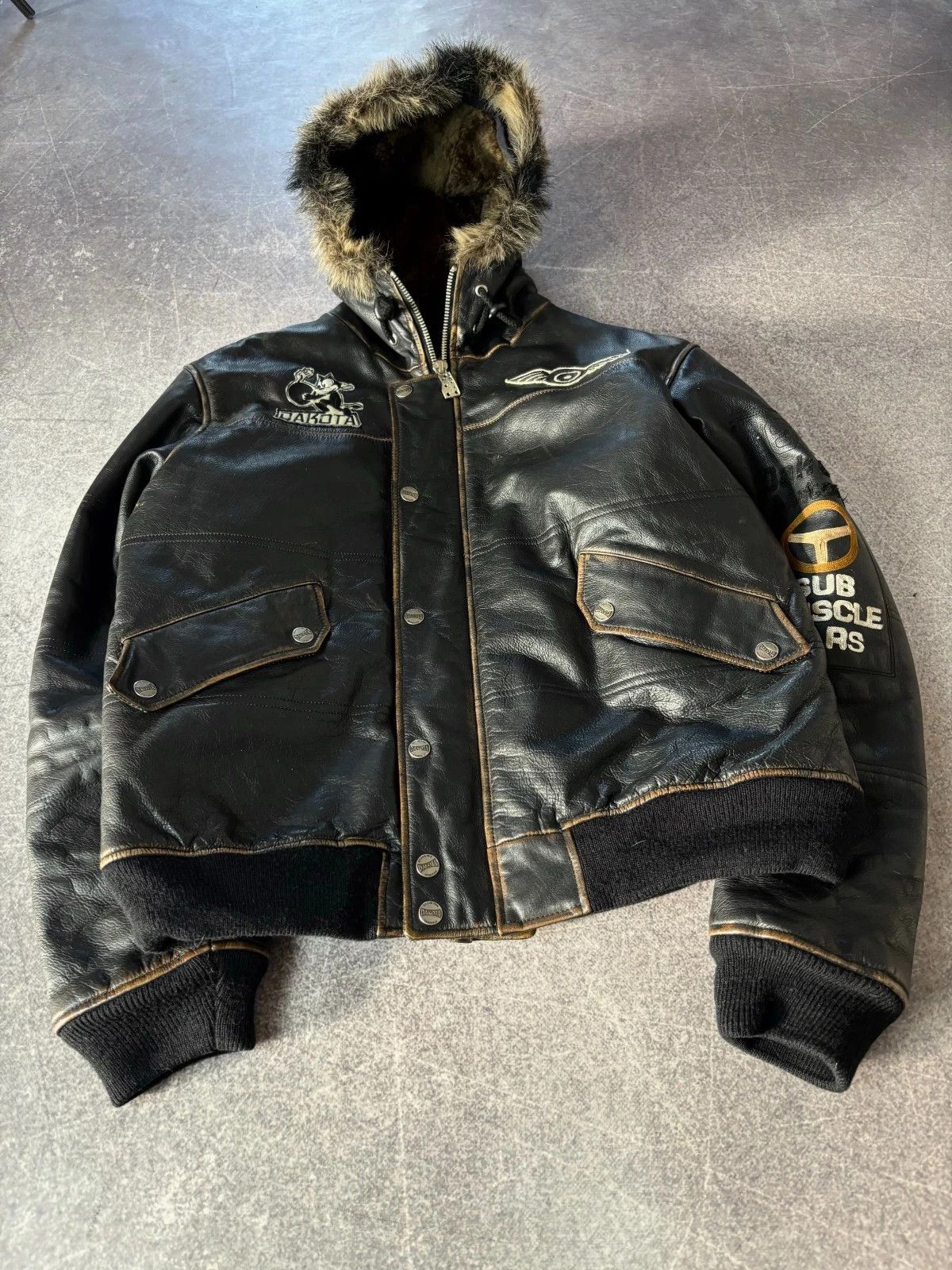 Yohji Yamamoto 00s Vtg Pelle Pelle Style Washed Distressed Leather Jacket Size US L / EU 52-54 / 3 - 3 Thumbnail