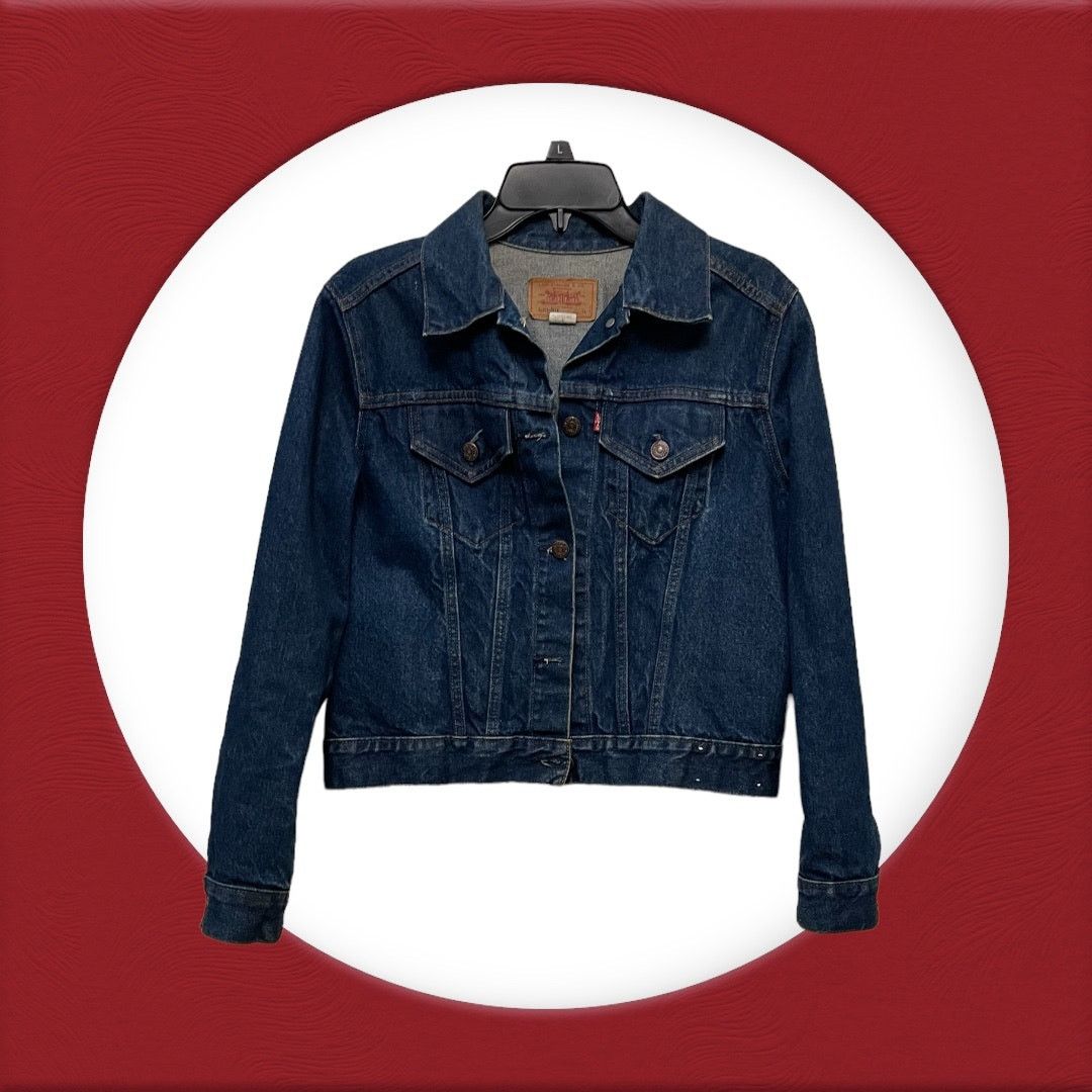 Levi's LEVI Strauss & Co Woman's Blue Jean Jacket Sz XL Unisex Size XL / US 12-14 / IT 48-50 - 1 Thumbnail