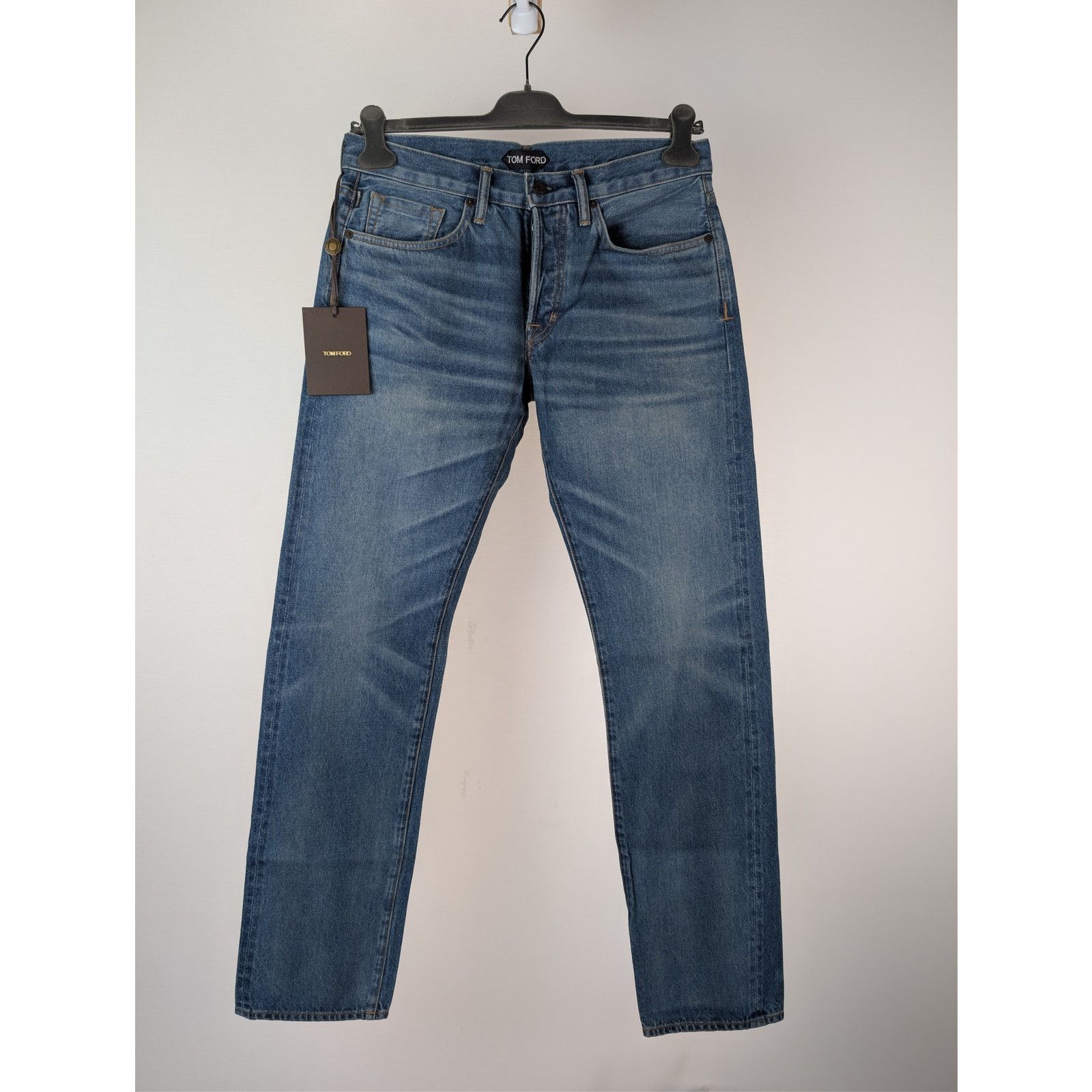 Tom Ford o1rshd1 Straight Fit Denim Jeans in Navy Blue Size US 38 / EU 54 - 1 Thumbnail