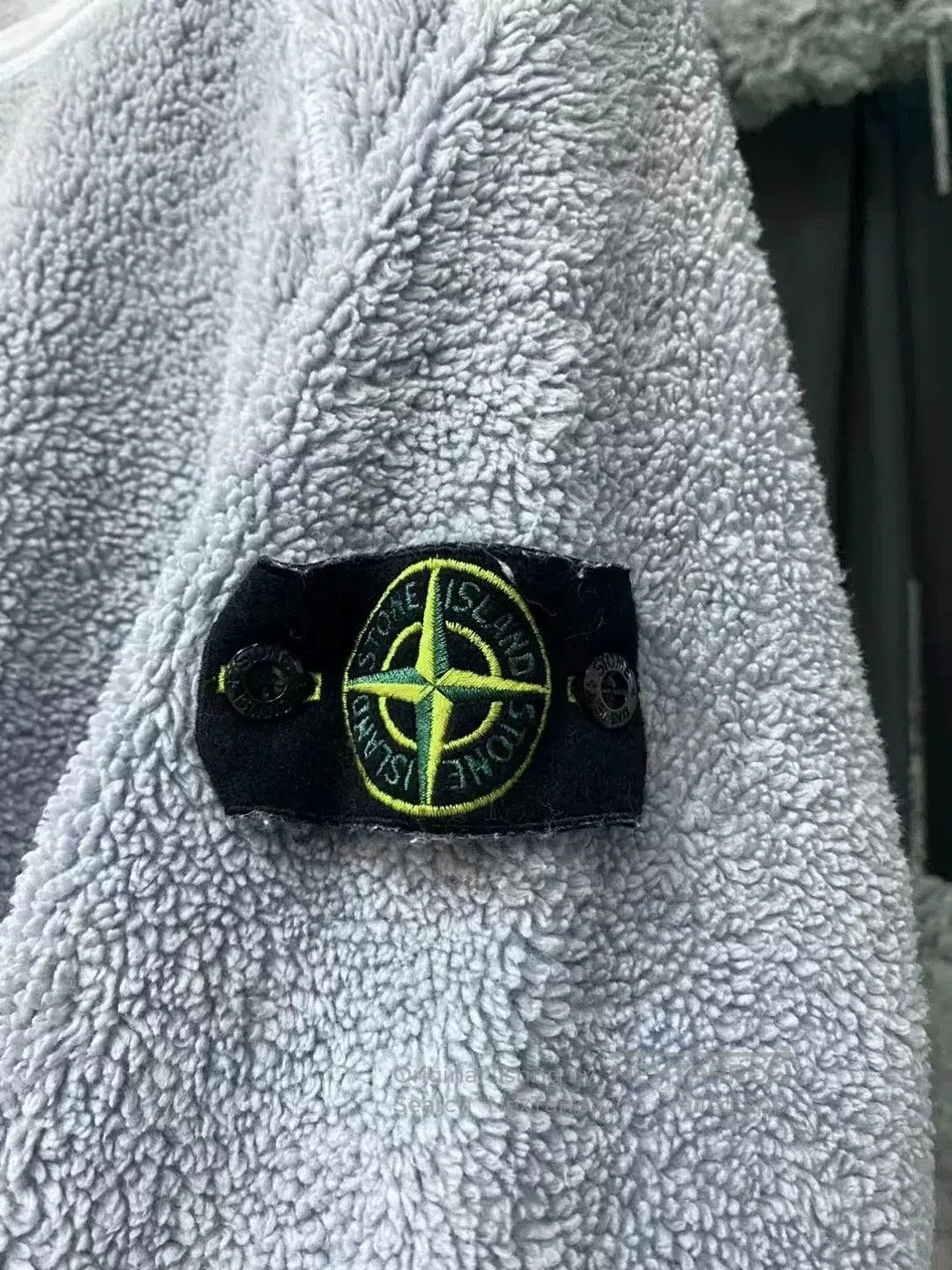 Stone Island Stone Island Haze Blue Teddy Sweatshirt. Size US M / EU 48-50 / 2 - 5 Thumbnail