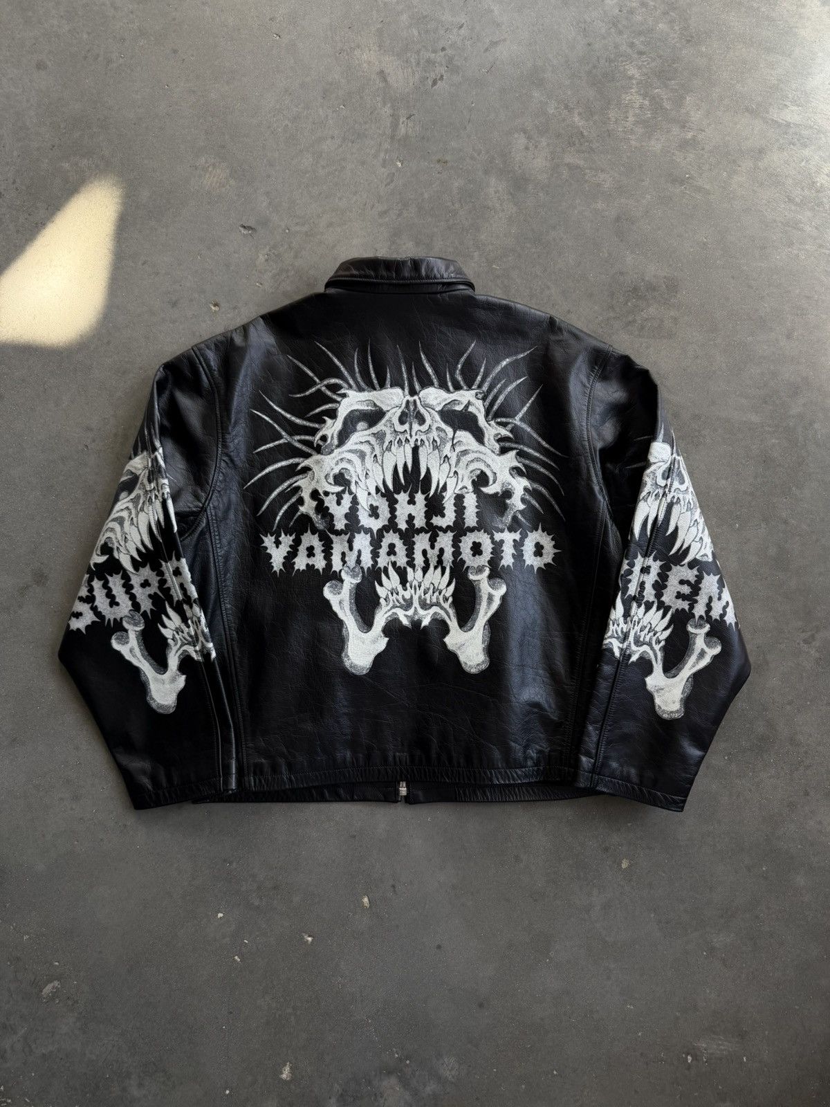 Supreme X Yohji Yamamoto Leather Jacket SZ L BRAND NEW 