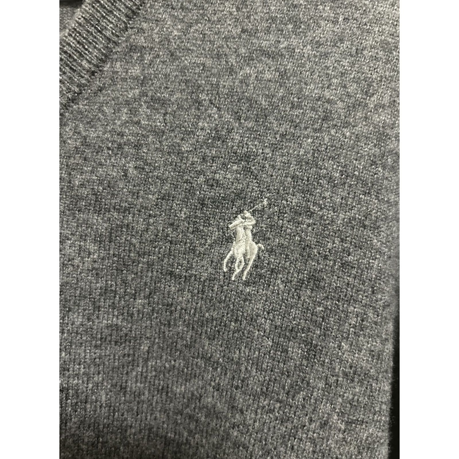 Polo Ralph Lauren Polo Ralph Lauren Sweater Mens L Gray V-Neck Wool Knit Pullover Sweatshirt Size US L / EU 52-54 / 3 - 3 Thumbnail