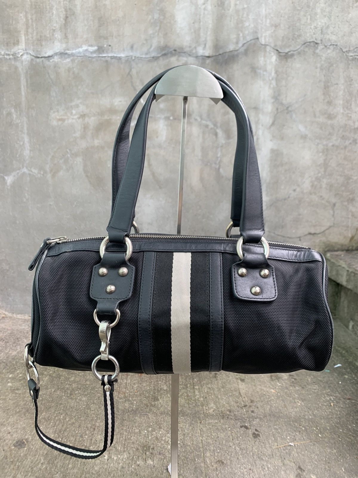 Bally Black Nylon/Leather Boston Bag Size ONE SIZE - 1 Thumbnail