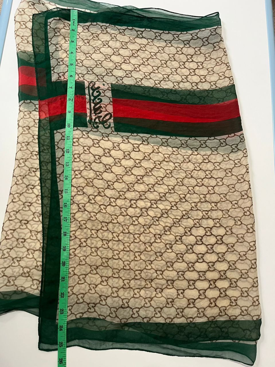 Gucci Authentic Gucci GG Monogram Scarf TIER OFF Size ONE SIZE - 4 Thumbnail