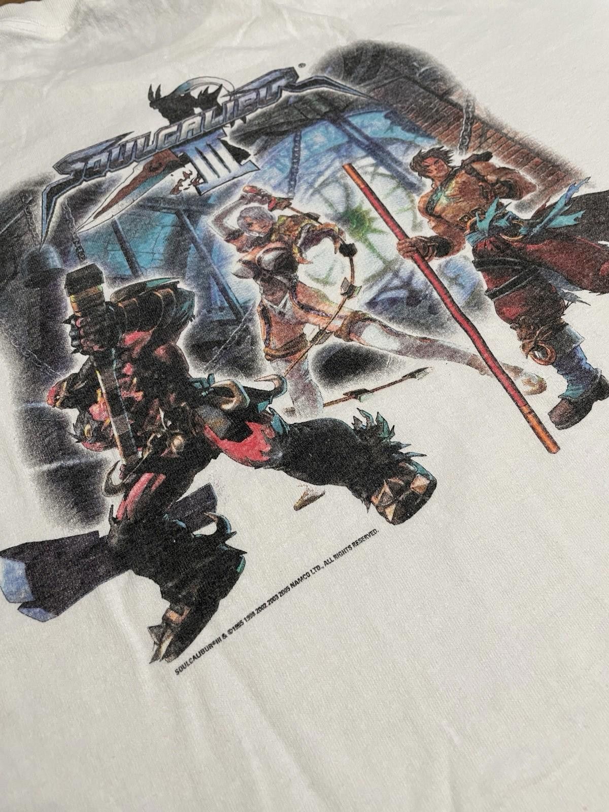 Fruit Of The Loom Vintage Namco Soul Calibur 3 Promo T-Shirt XL Playstation Size US XL / EU 56 / 4 - 2 Thumbnail